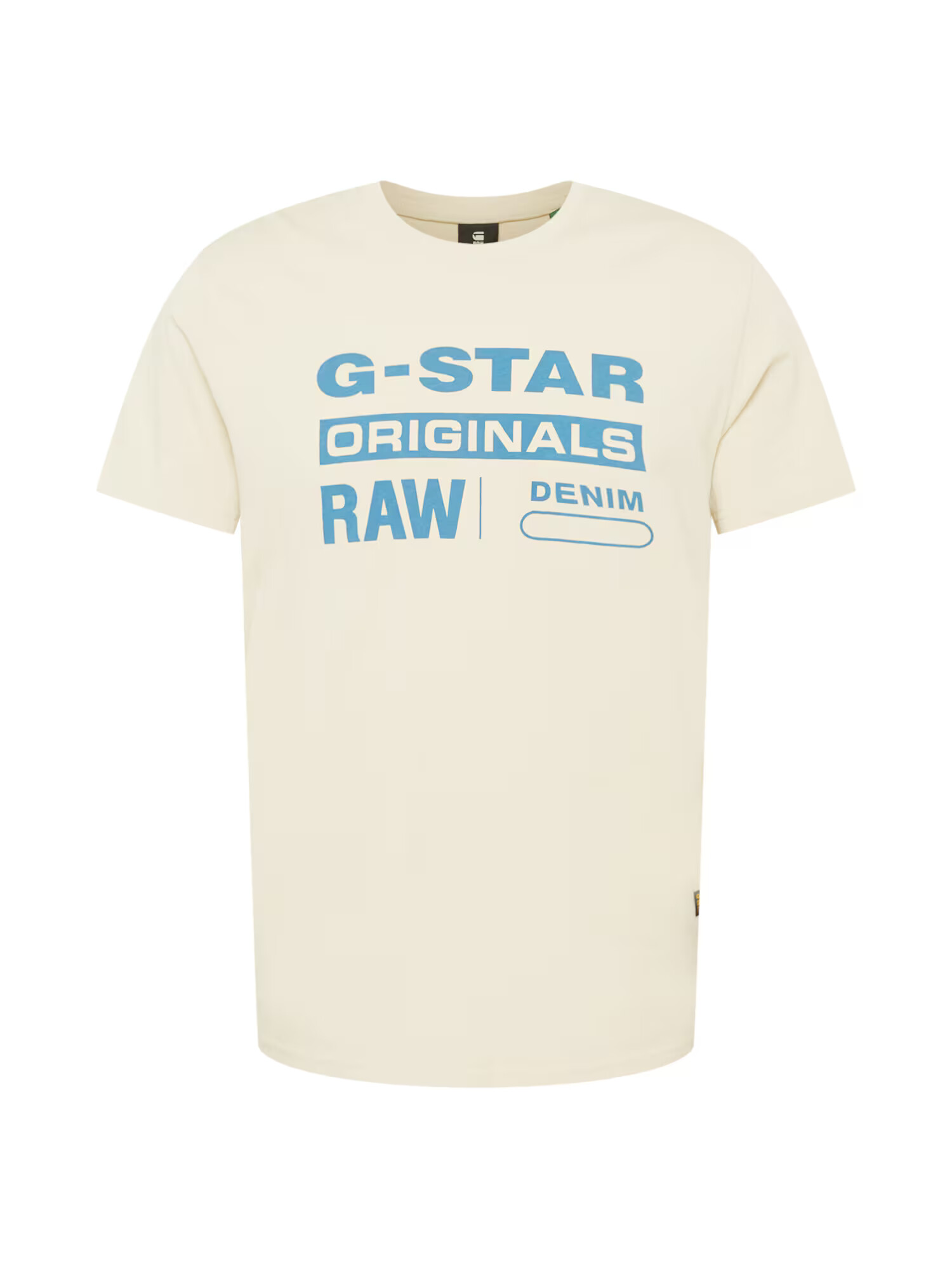 G-Star RAW Μπλουζάκι κρεμ / αζούρ - Pepit.gr