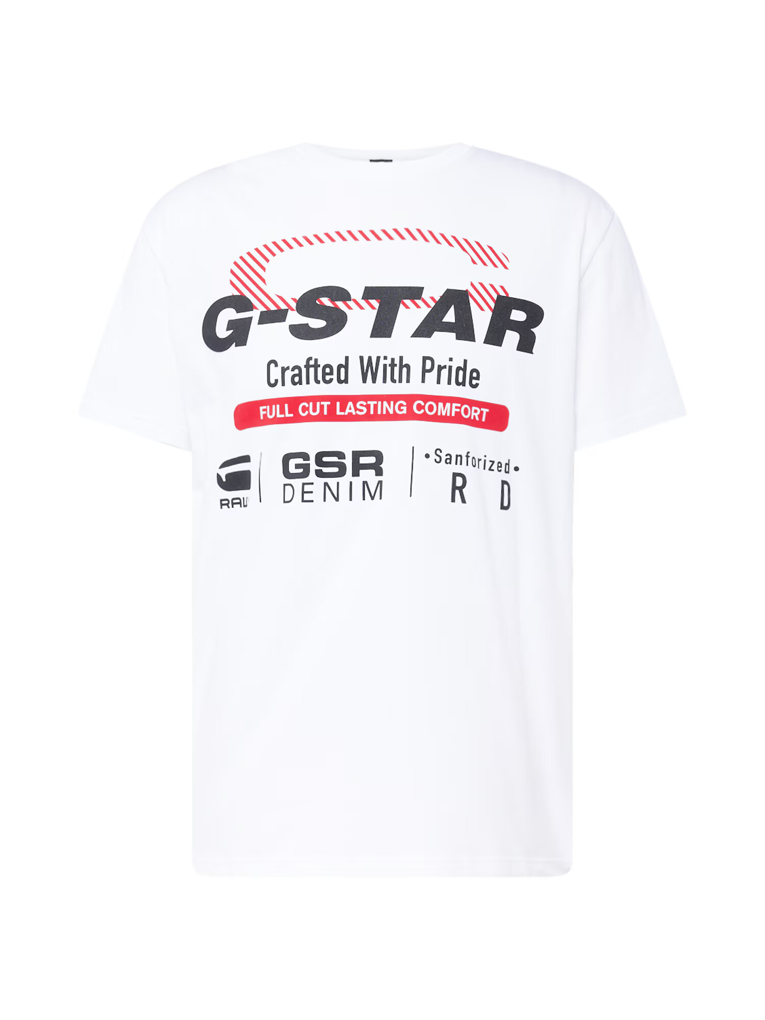 G-Star RAW Μπλουζάκι 'Old Skool' κόκκινο / μαύρο / λευκό - Pepit.gr