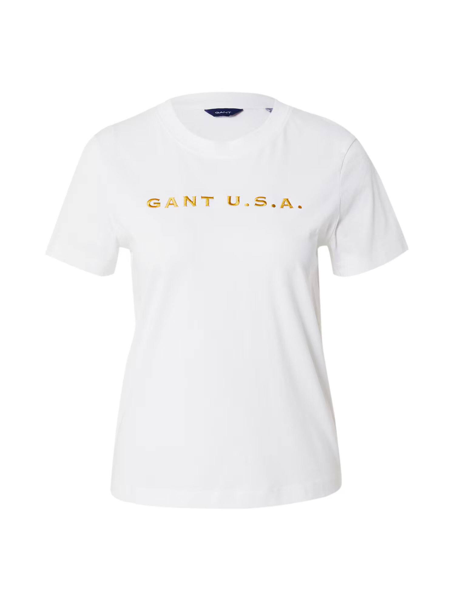 GANT Μπλουζάκι χρυσοκίτρινο / offwhite - Pepit.gr