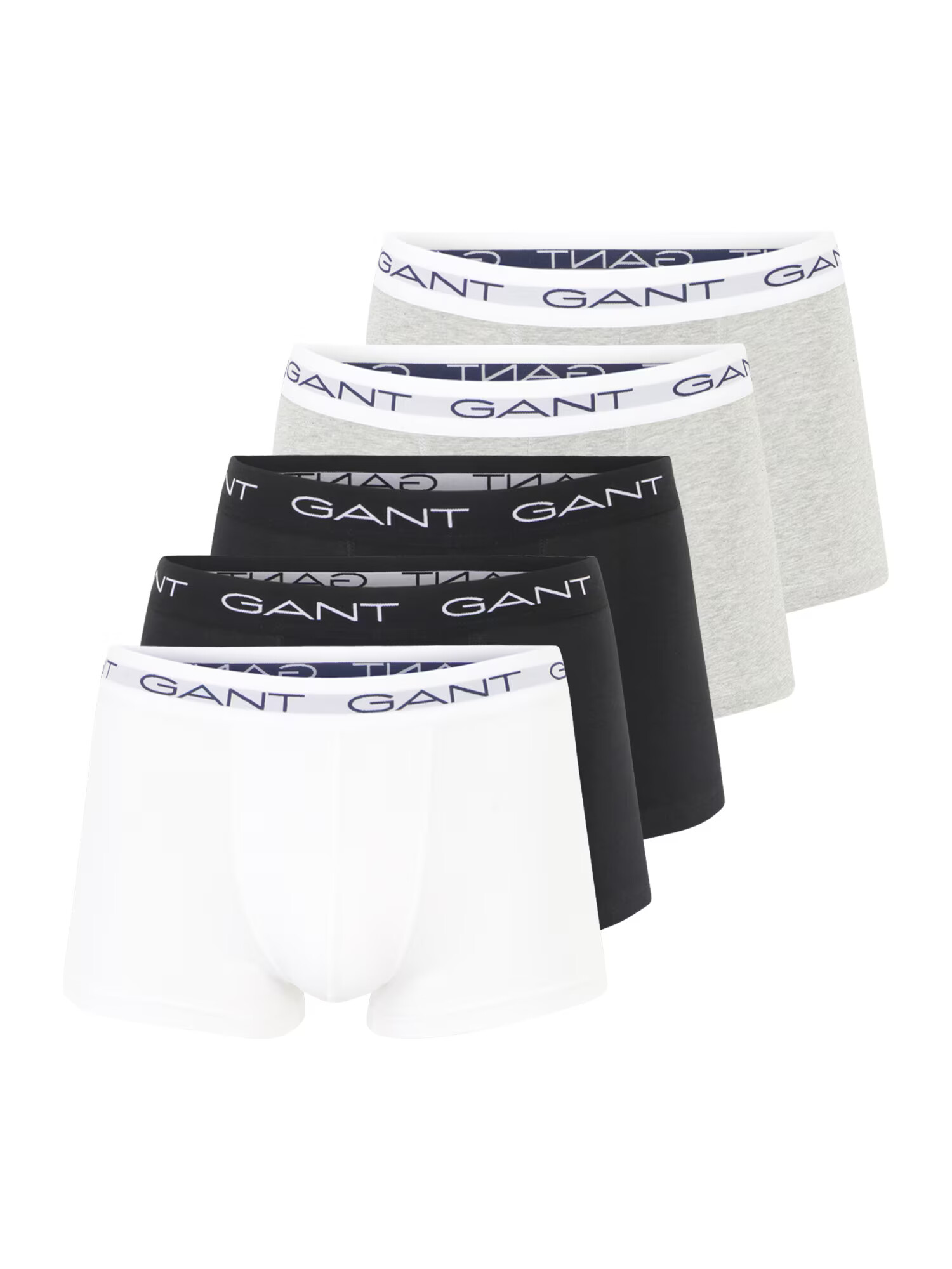 GANT Μποξεράκι γκρι μελανζέ / μαύρο / λευκό / offwhite - Pepit.gr