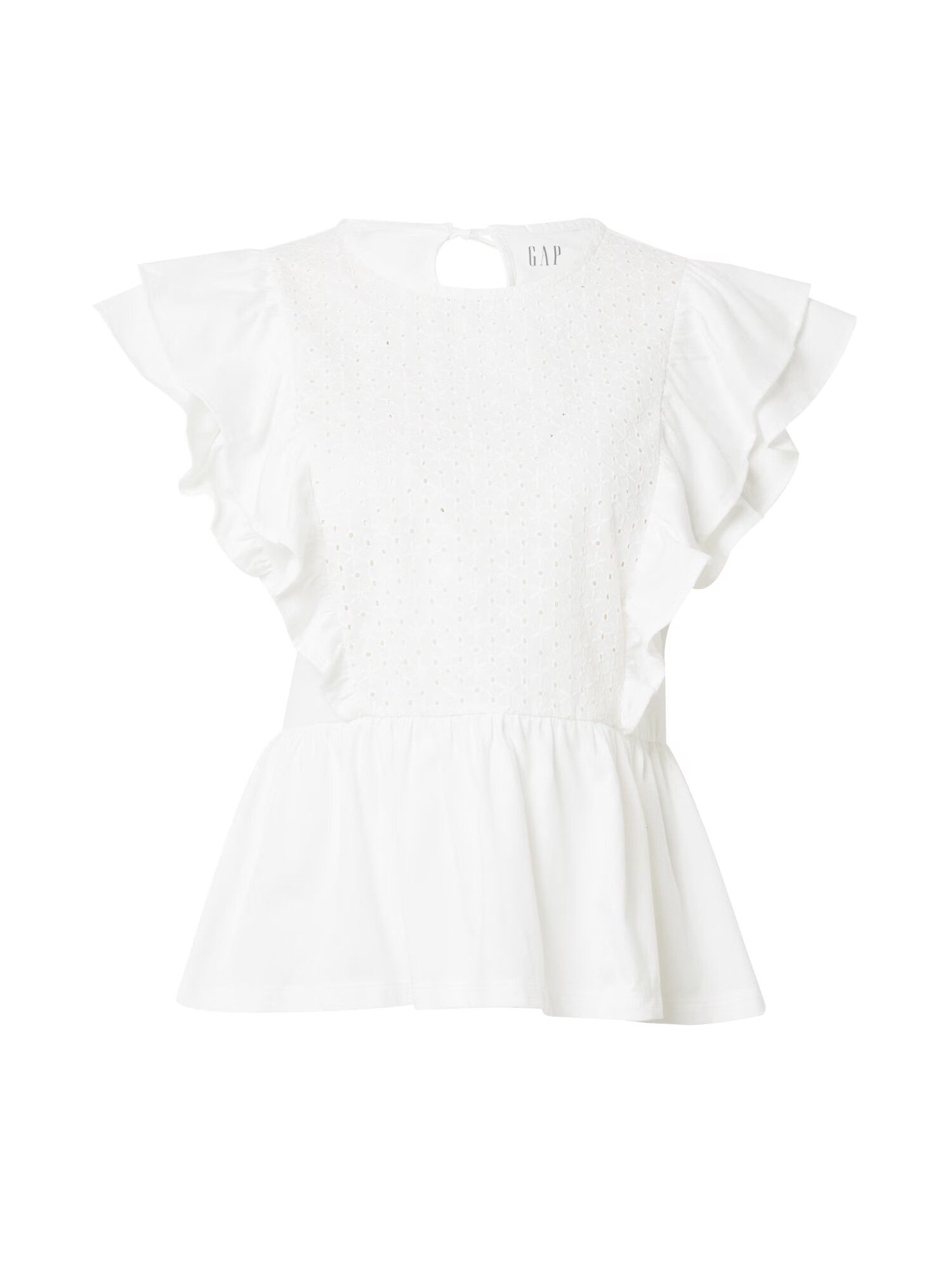 GAP Μπλούζα 'EYELET' offwhite - Pepit.gr