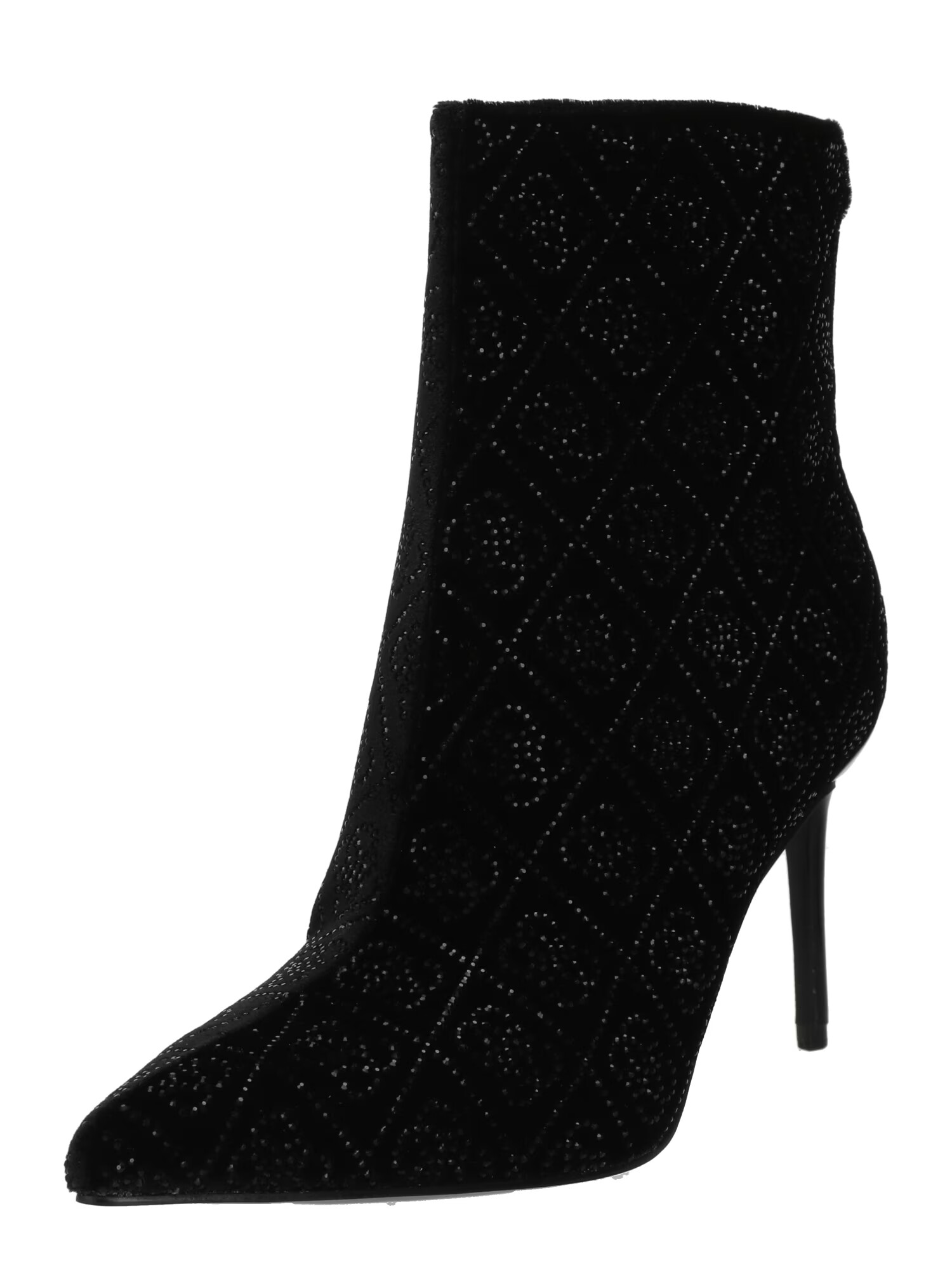 GUESS Ankle boots 'RICHERN' μαύρο / ασημί - Pepit.gr