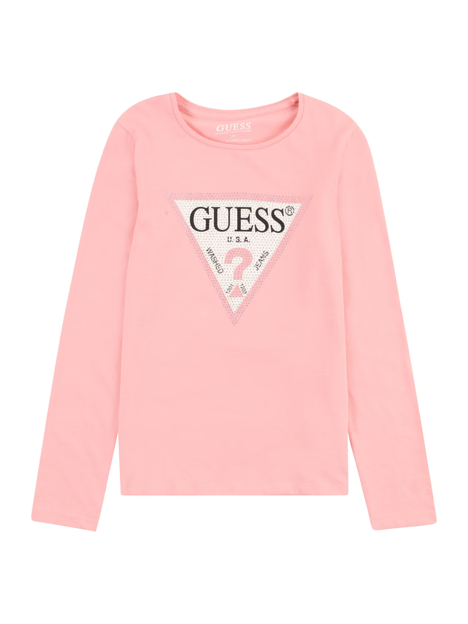 GUESS Μπλουζάκι ασημόγκριζο / ρόδινο / μαύρο / offwhite - Pepit.gr