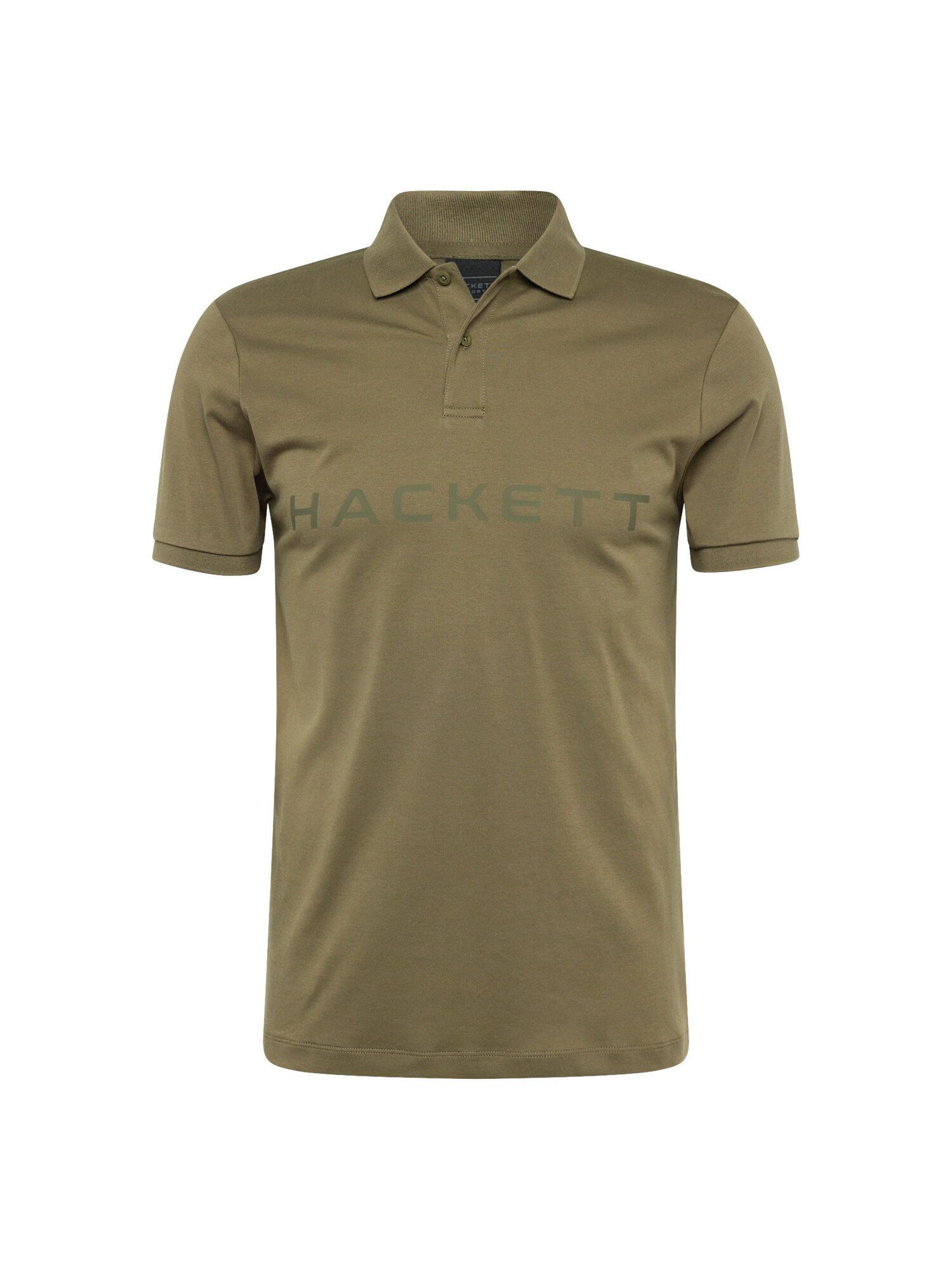 Hackett London Μπλουζάκι λαδί / σκούρο πράσινο - Pepit.gr