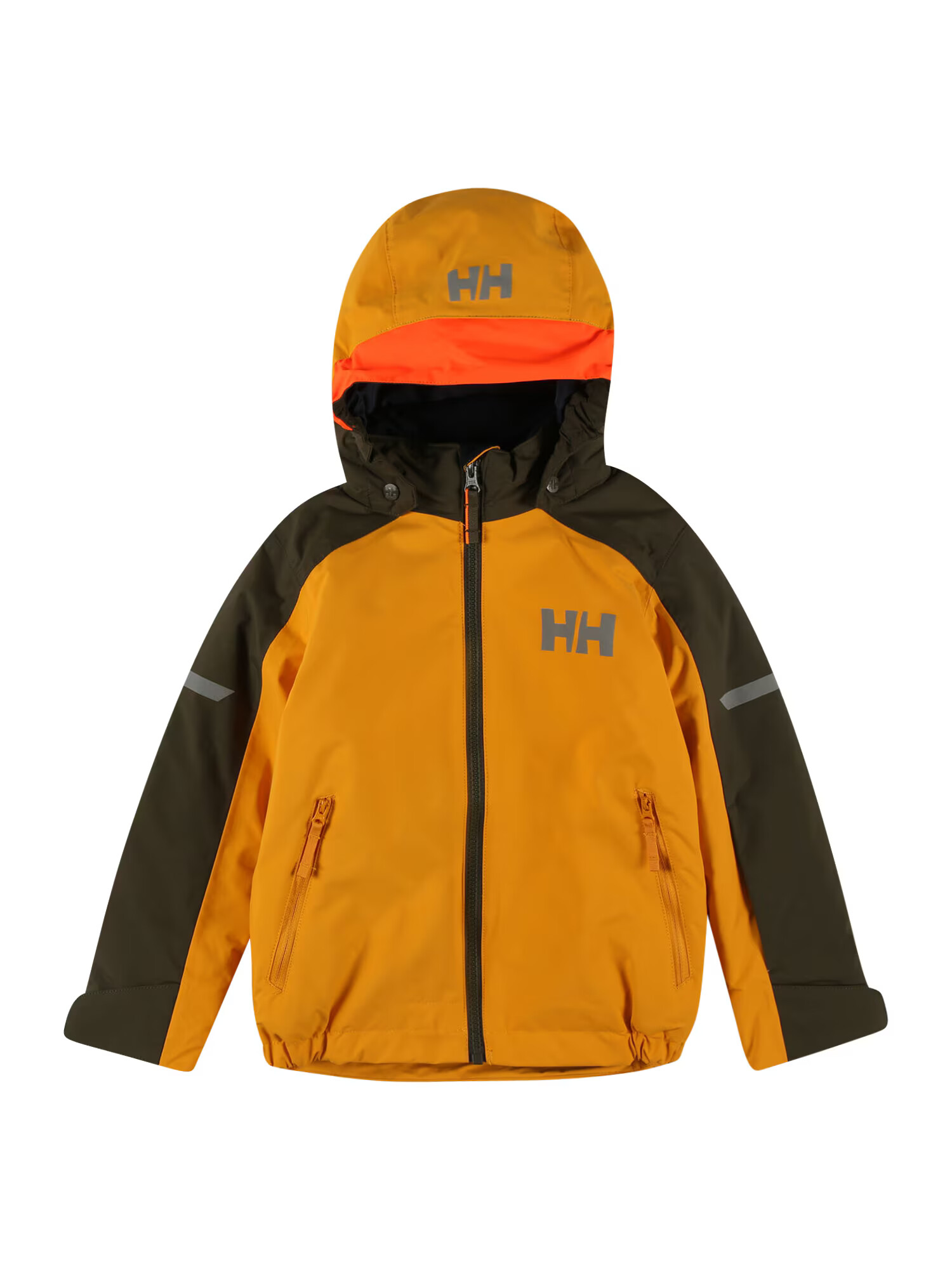 HELLY HANSEN Μπουφάν πεζοπορίας 'LEGEND 2.0' γκρι / σκούρο πράσινο / πορτοκαλί / σκούρο πορτοκαλί - Pepit.gr