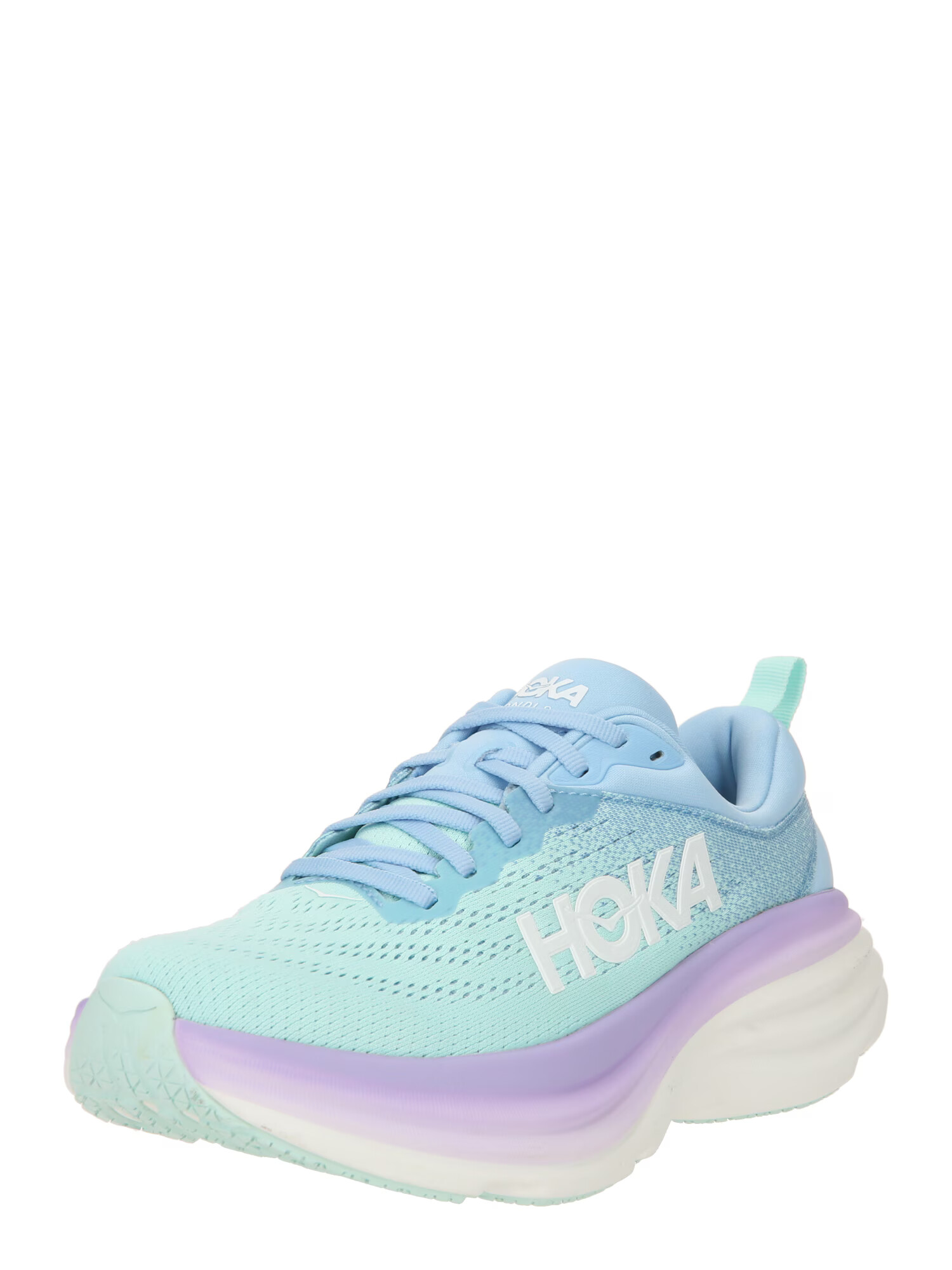 Hoka One One Παπούτσι για τρέξιμο 'BONDI 8' κρεμ / τιρκουάζ / γαλάζιο / λιλά - Pepit.gr