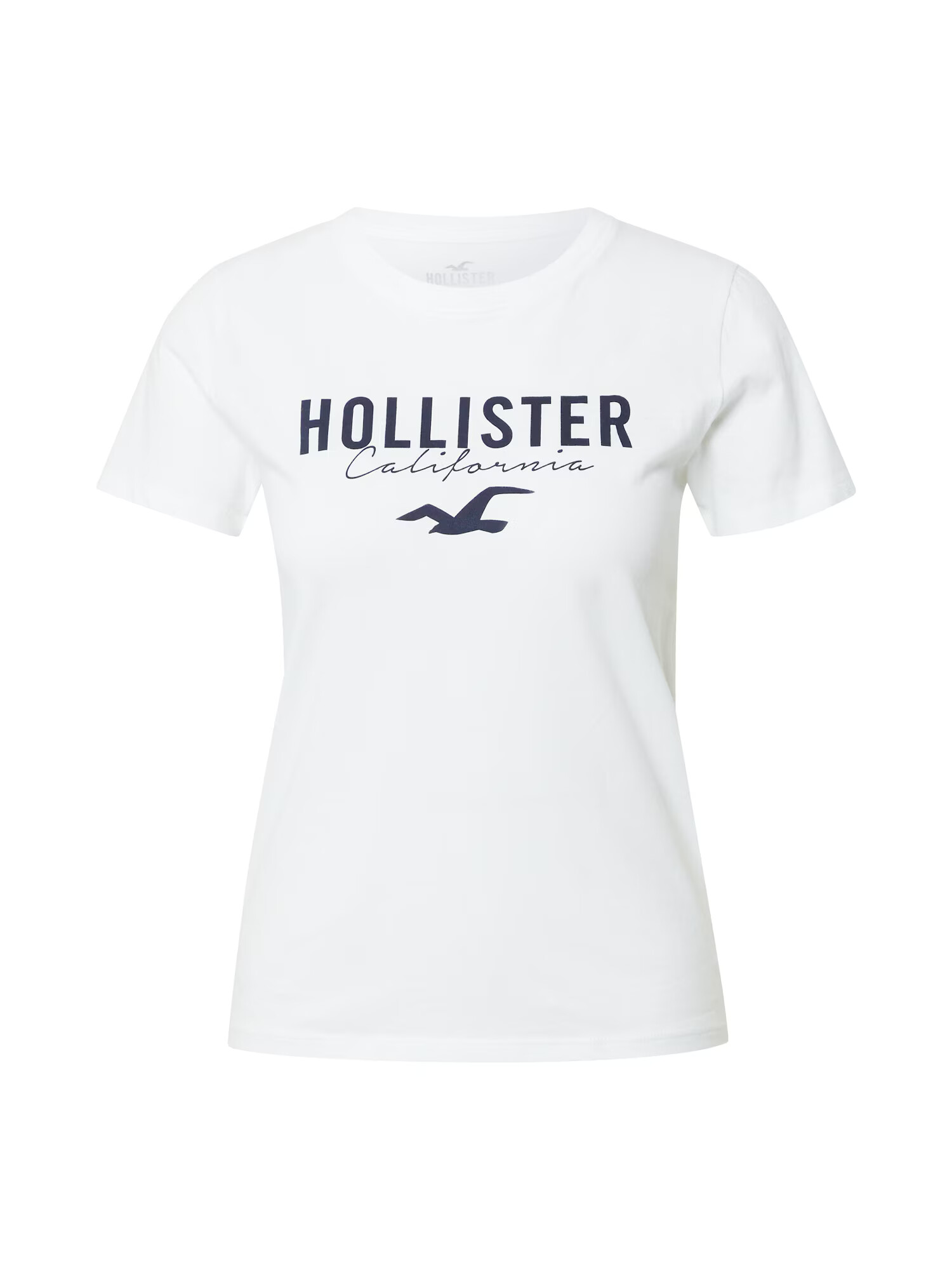 HOLLISTER Μπλουζάκι μαύρο / λευκό - Pepit.gr