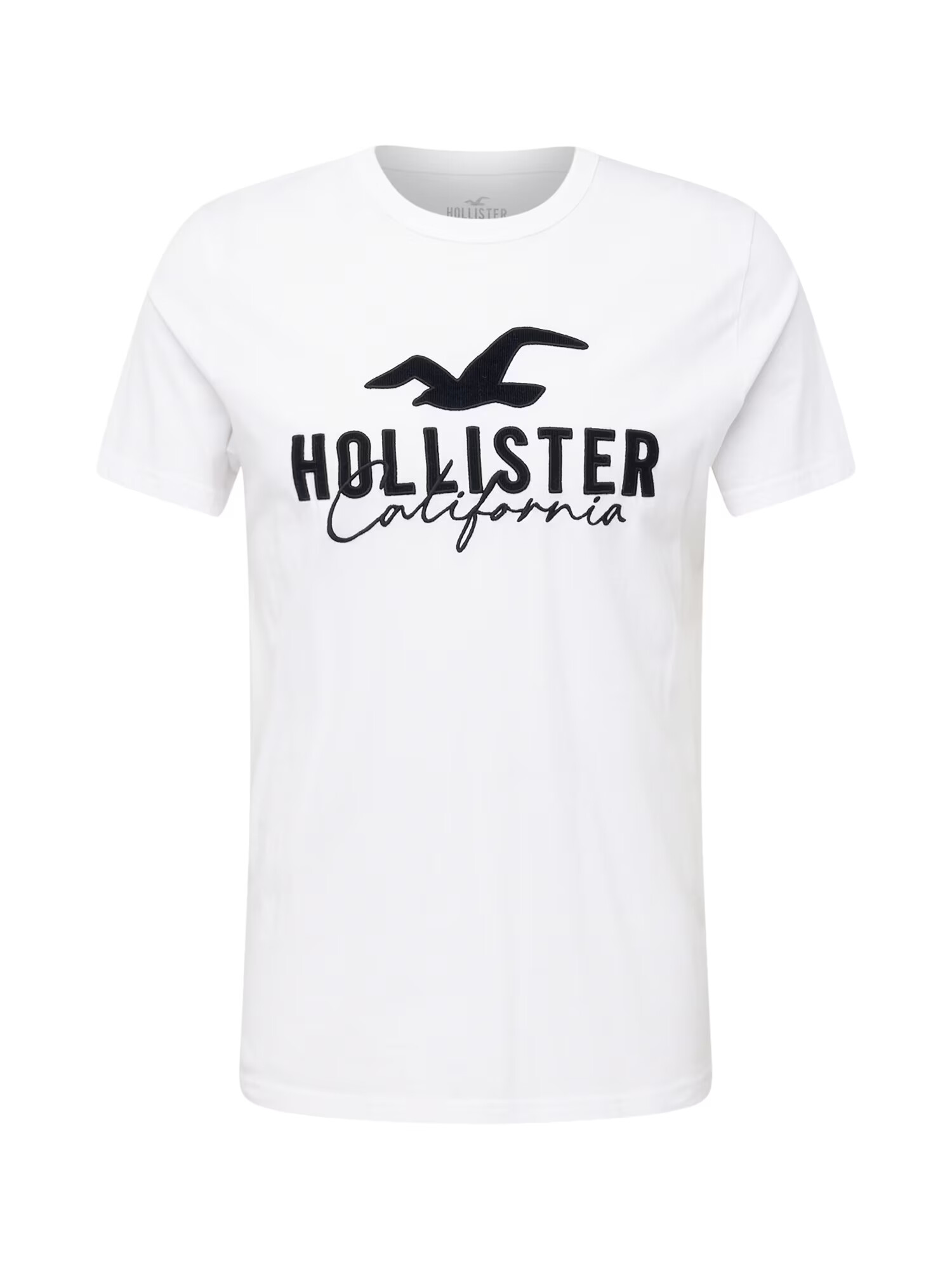 HOLLISTER Μπλουζάκι μαύρο / λευκό - Pepit.gr