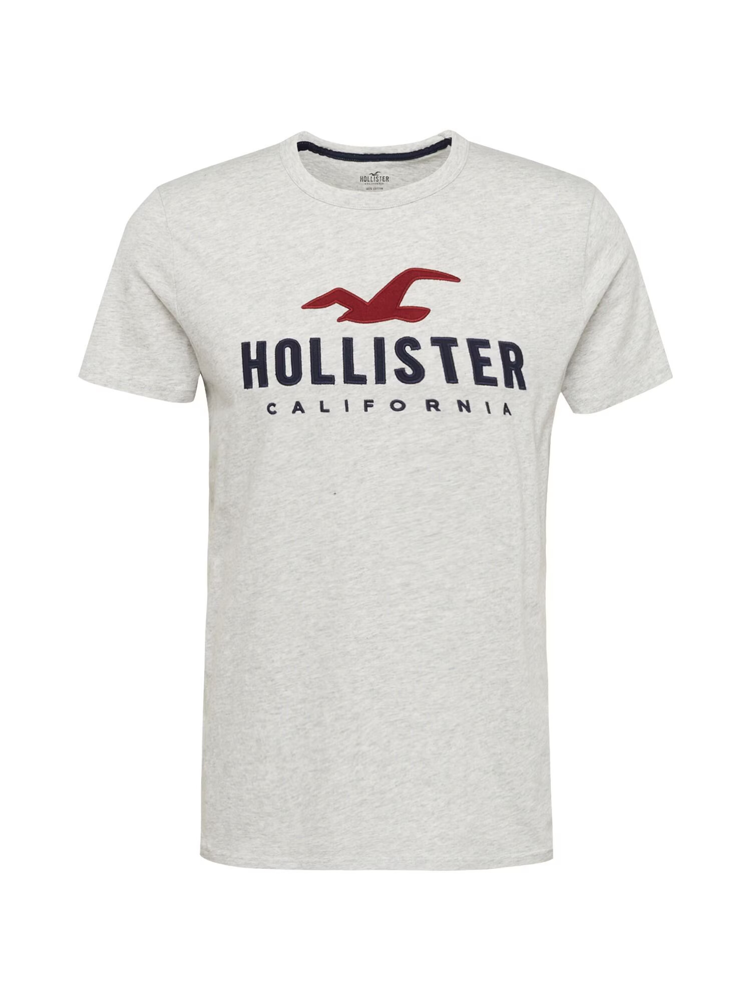 HOLLISTER Μπλουζάκι μπλε μαρέν / γκρι μελανζέ / βουργουνδί - Pepit.gr