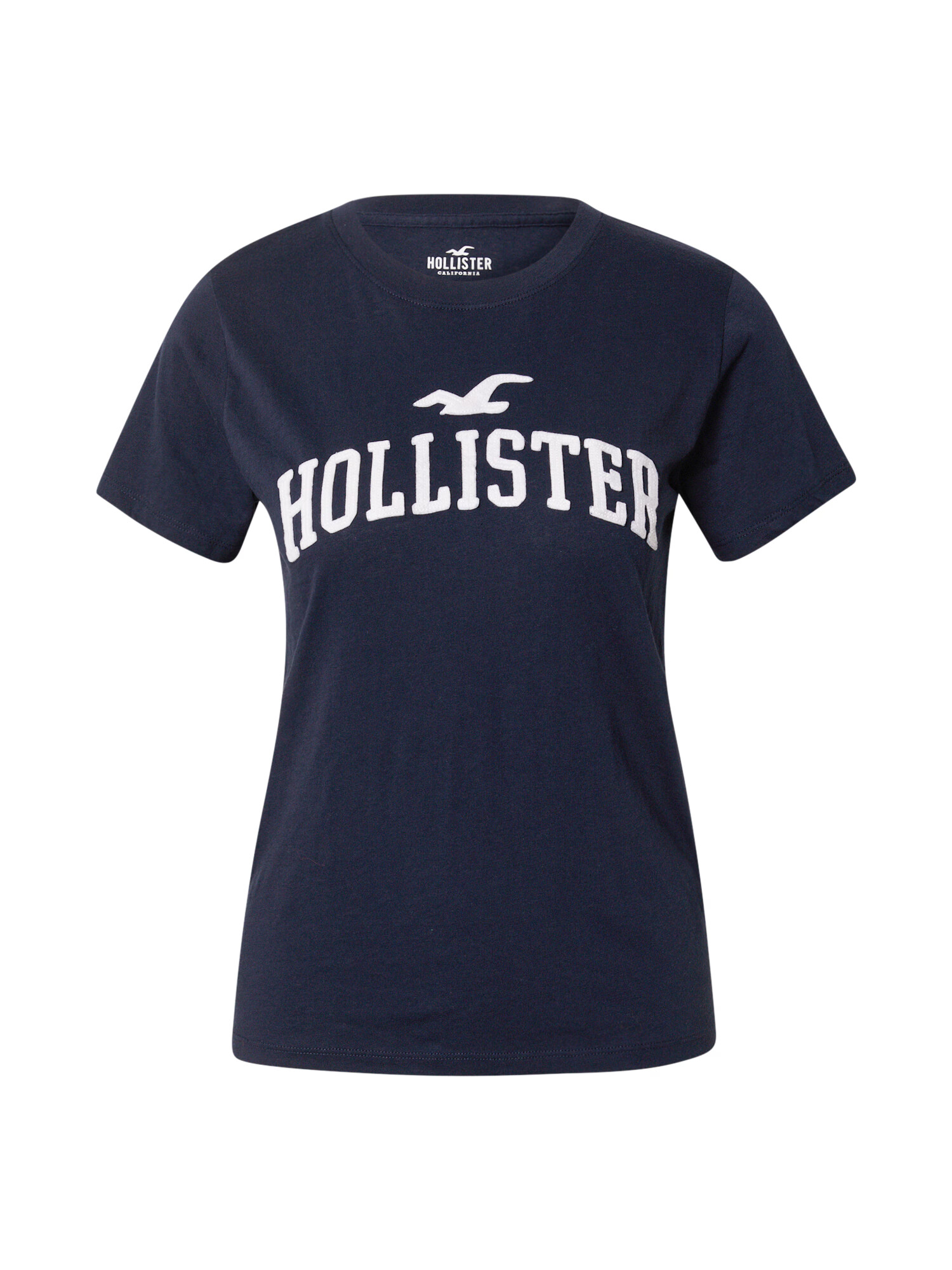 HOLLISTER Μπλουζάκι ναυτικό μπλε / λευκό - Pepit.gr