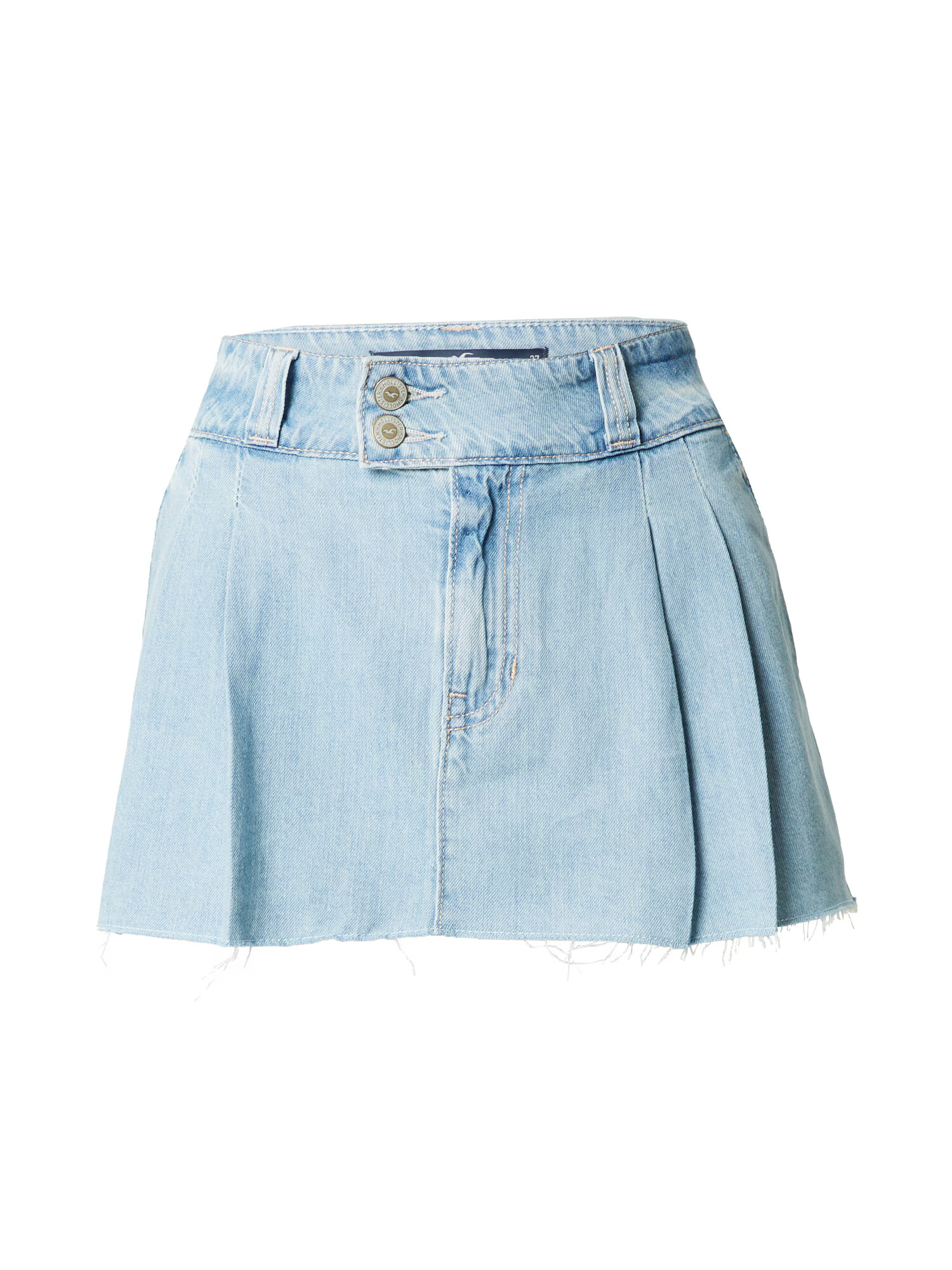 HOLLISTER Φούστα 'APAC DENIM LR MICRO PLEATED MINI' μπλε - Pepit.gr