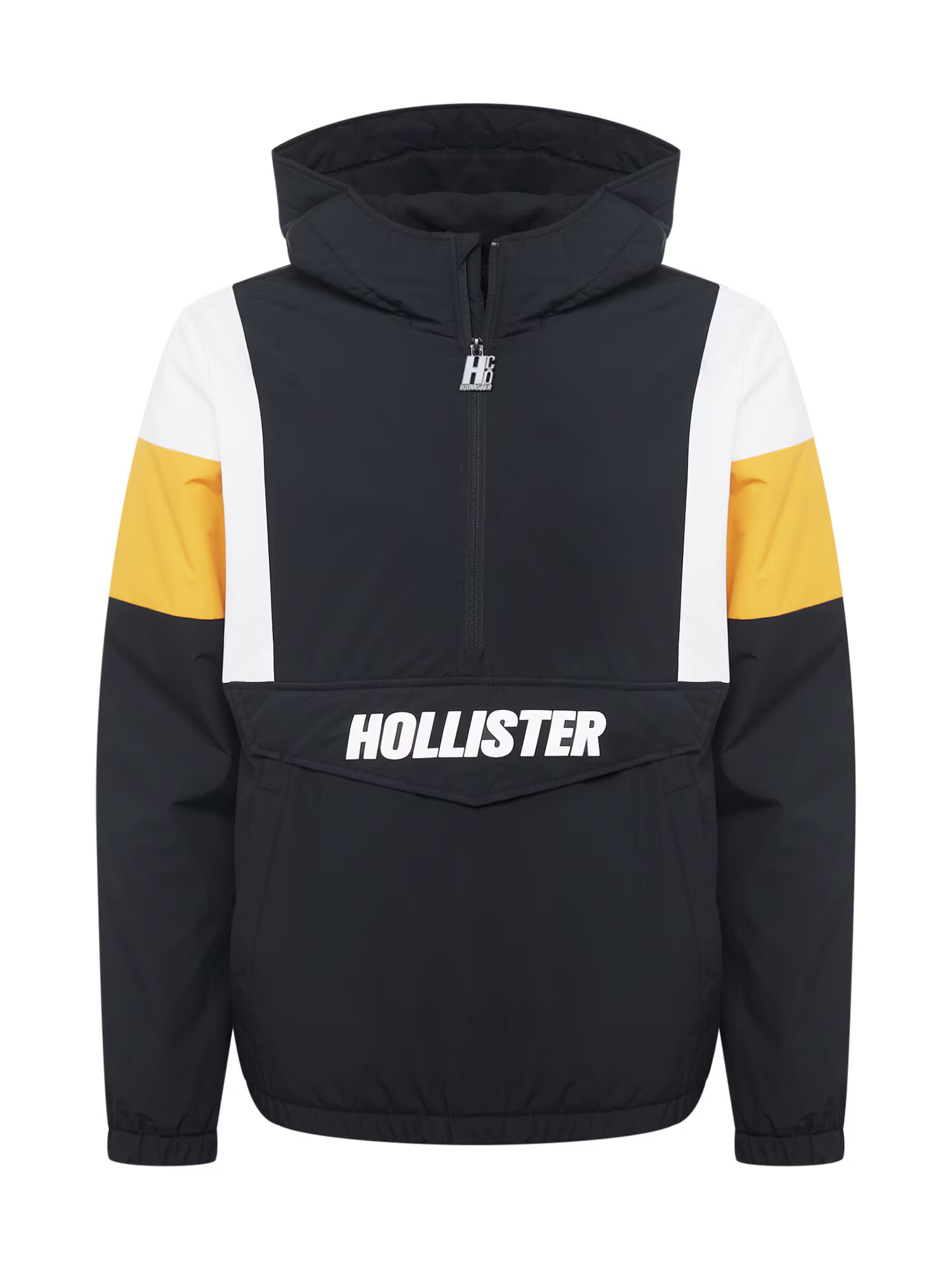 HOLLISTER Φθινοπωρινό και ανοιξιάτικο μπουφάν κίτρινο / μαύρο / λευκό - Pepit.gr