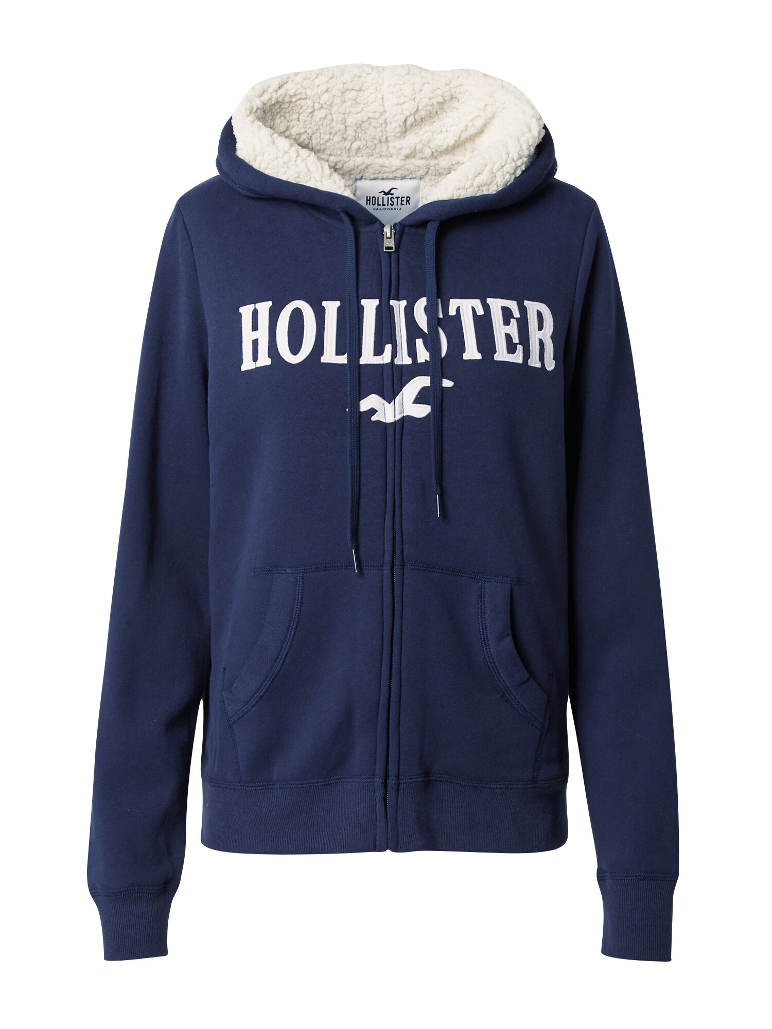 HOLLISTER Ζακέτα φούτερ 'TECH CORE' ναυτικό μπλε / offwhite - Pepit.gr