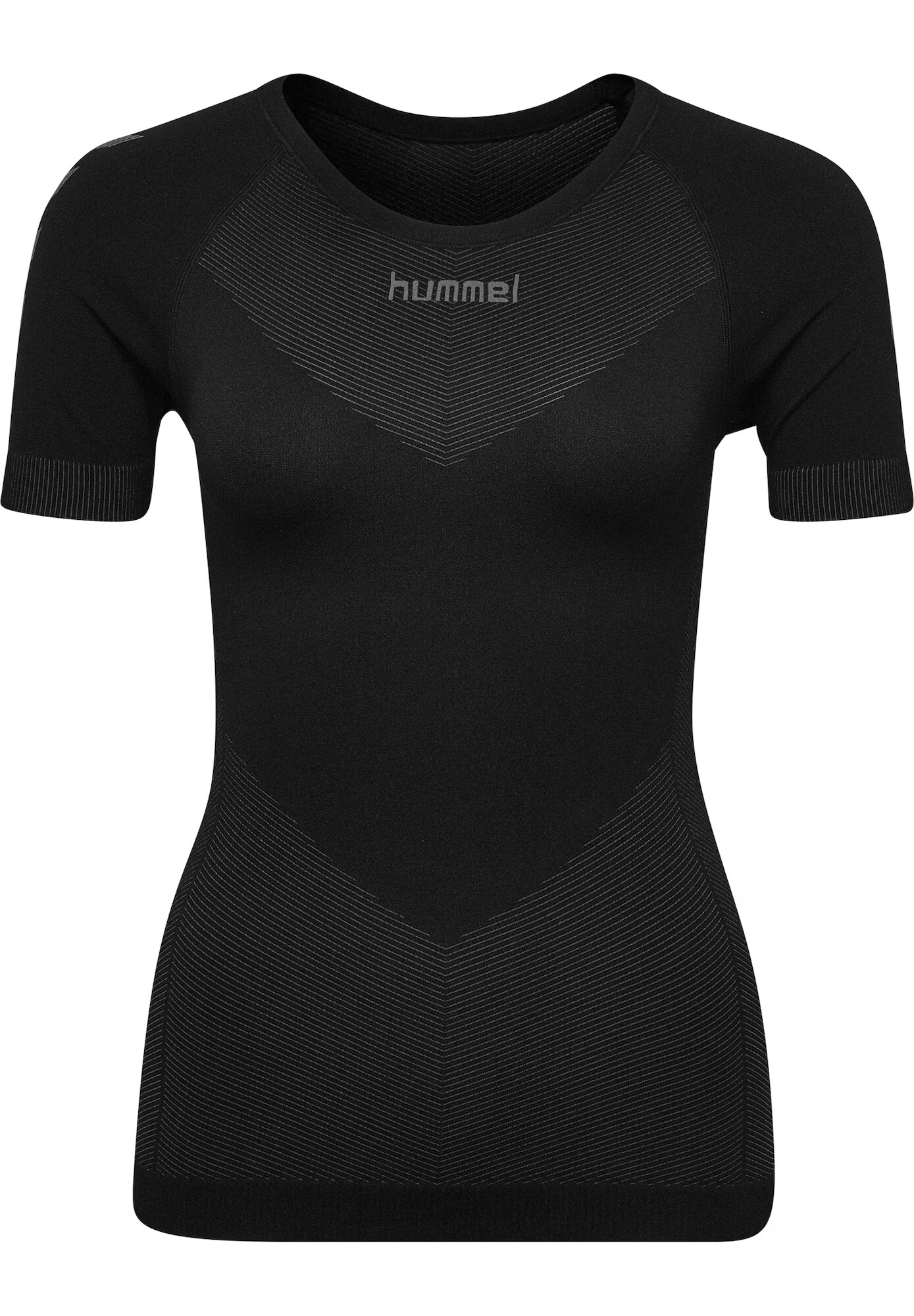 Hummel Λειτουργικό μπλουζάκι 'First Seamless' σκούρο γκρι / μαύρο - Pepit.gr