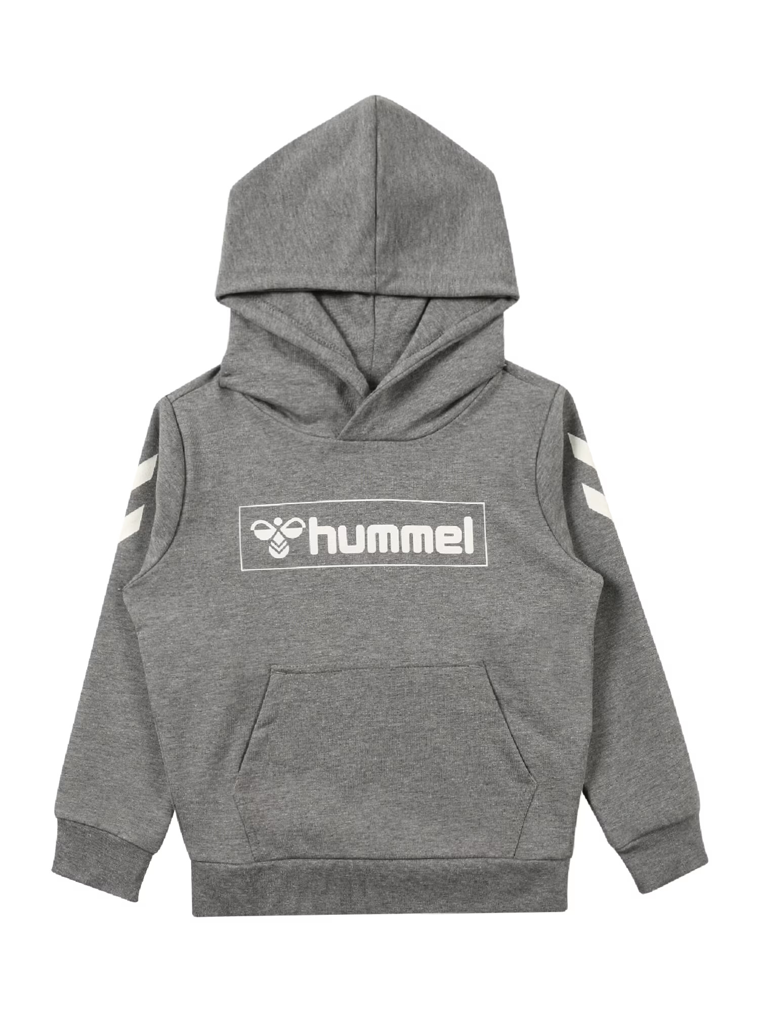 Hummel Μπλούζα φούτερ γκρι μελανζέ / λευκό - Pepit.gr