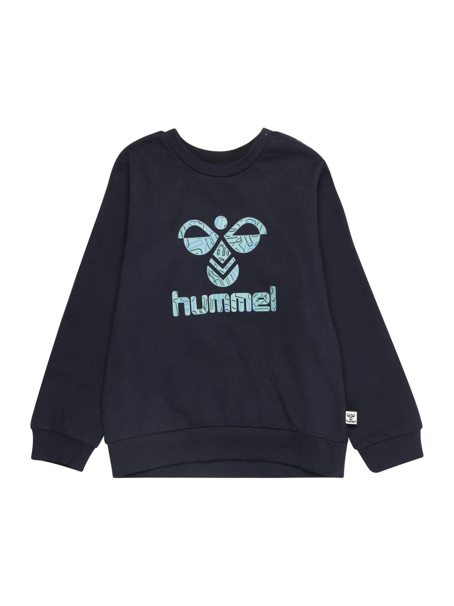 Hummel Μπλούζα φούτερ μπλε νύχτας / γαλάζιο / πράσινο / μαύρο - Pepit.gr