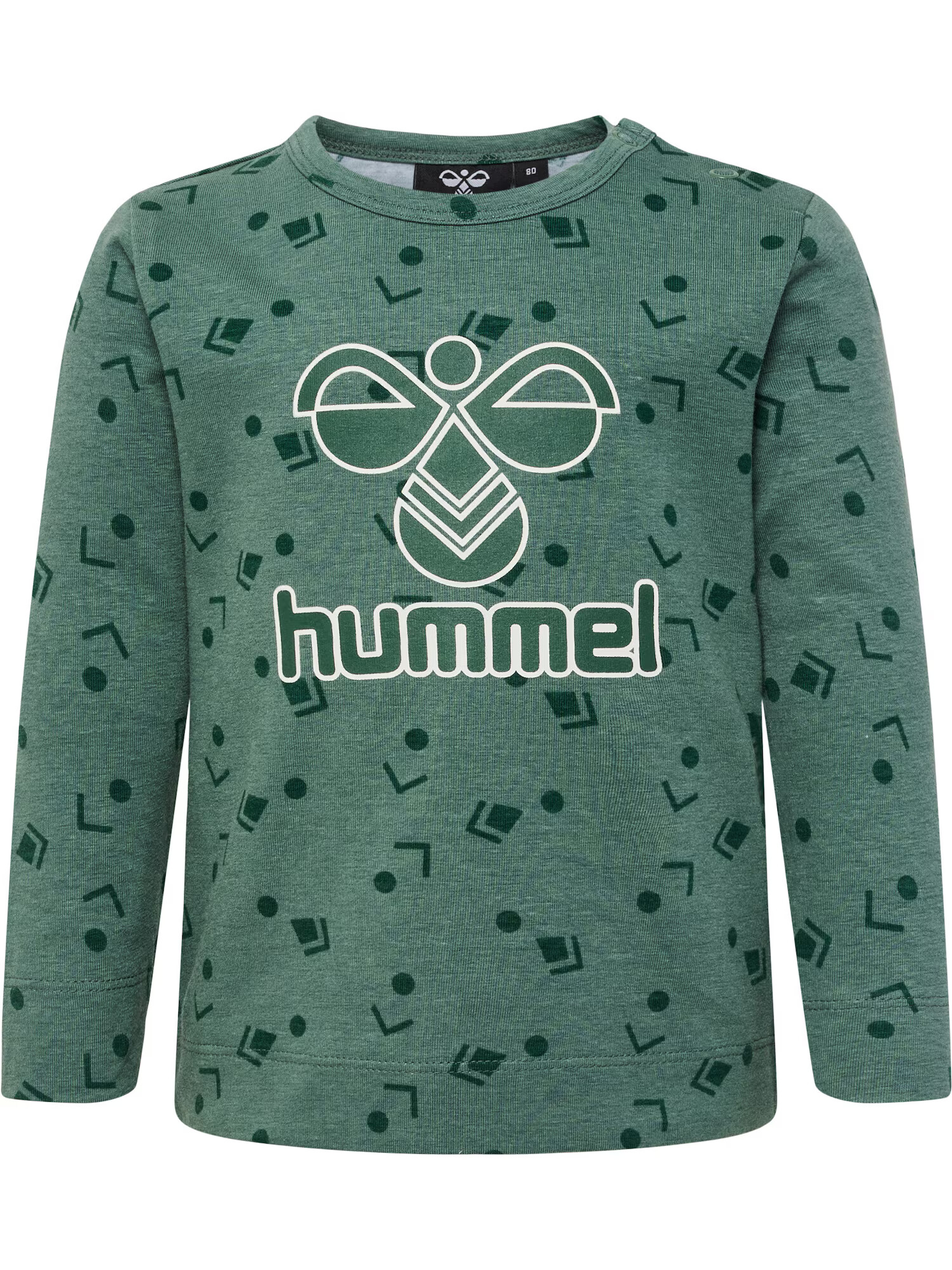 Hummel Μπλουζάκι 'Greer' γαλαζοπράσινο / σκούρο πράσινο / λευκό - Pepit.gr