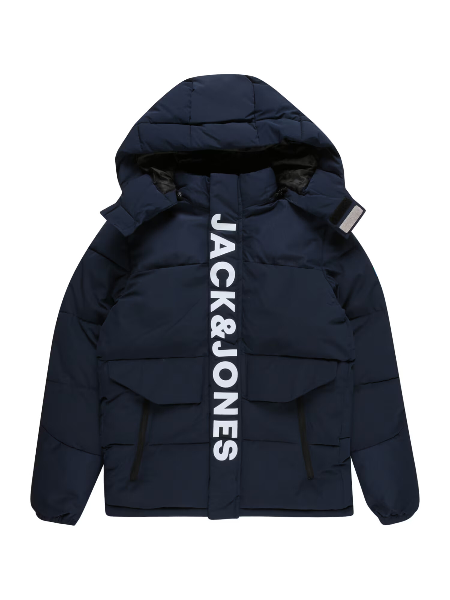 Jack & Jones Junior Χειμερινό μπουφάν 'Pace' ναυτικό μπλε / λευκό - Pepit.gr