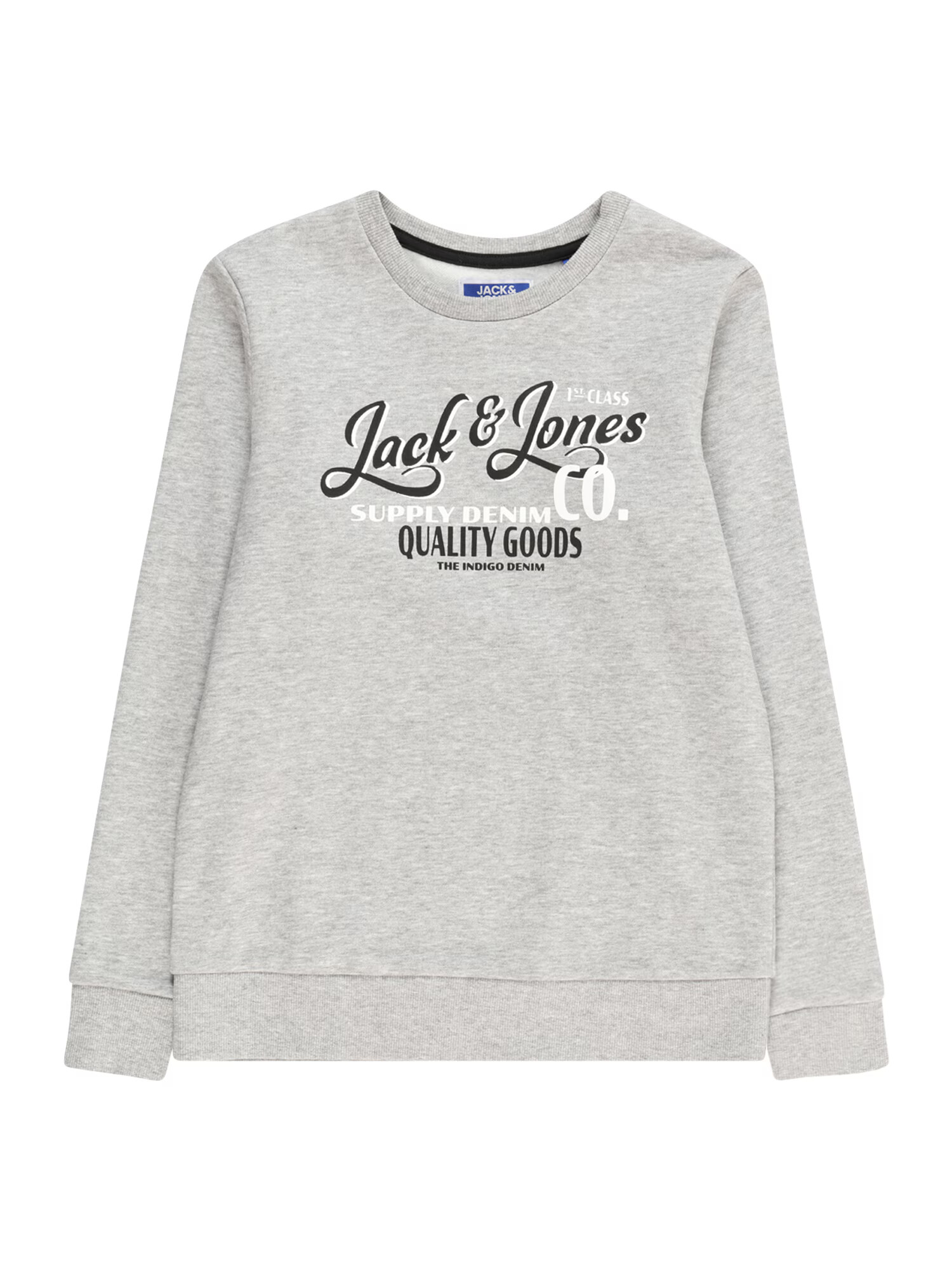 Jack & Jones Junior Μπλούζα φούτερ 'Andy' ανοικτό γκρι / μαύρο / λευκό - Pepit.gr