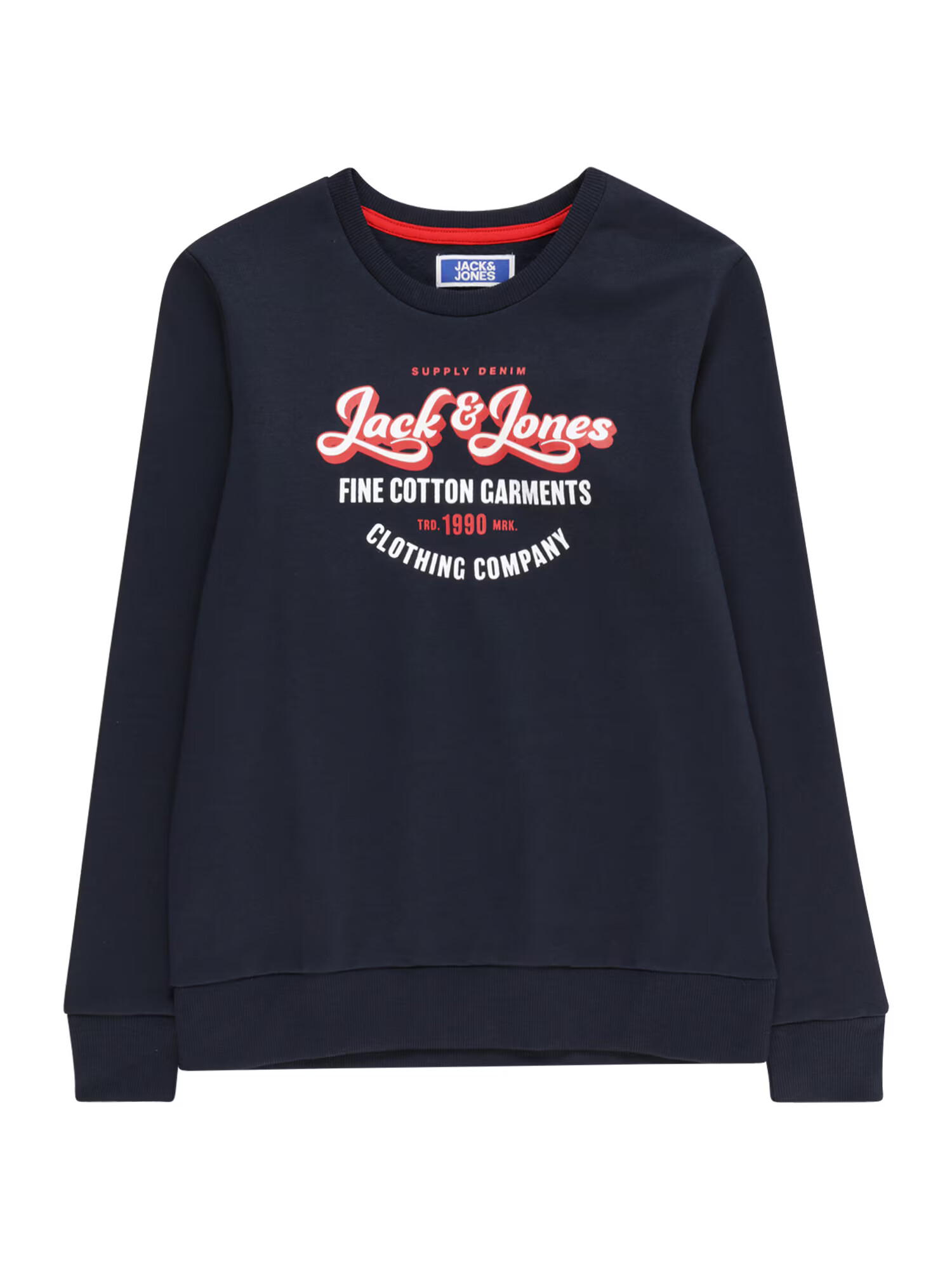 Jack & Jones Junior Μπλούζα φούτερ 'Andy' ναυτικό μπλε / κόκκινο / λευκό - Pepit.gr