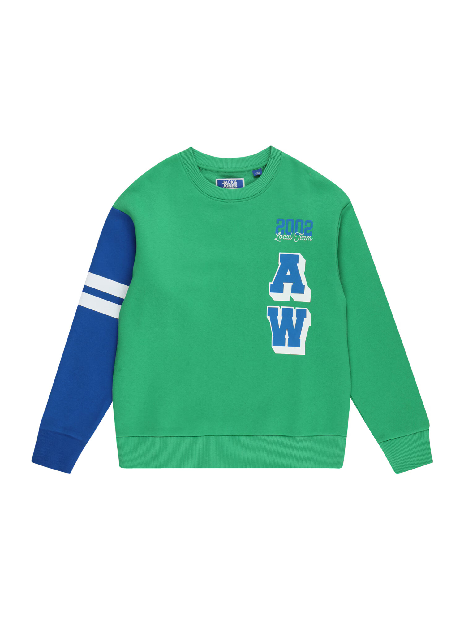 Jack & Jones Junior Μπλούζα φούτερ 'AWORLD' μπλε / πράσινο / λευκό - Pepit.gr