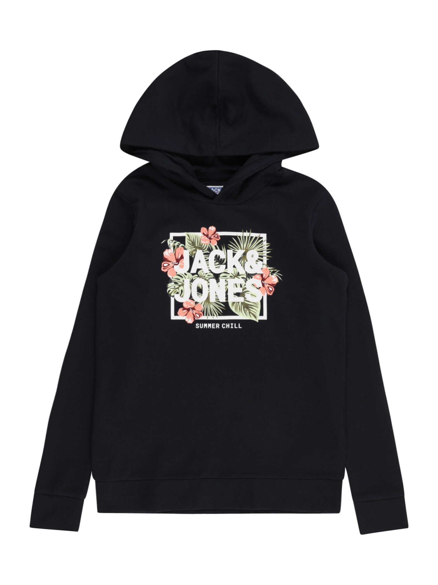 Jack & Jones Junior Μπλούζα φούτερ 'BECS' ναυτικό μπλε / πράσινο / κόκκινο παστέλ / λευκό - Pepit.gr