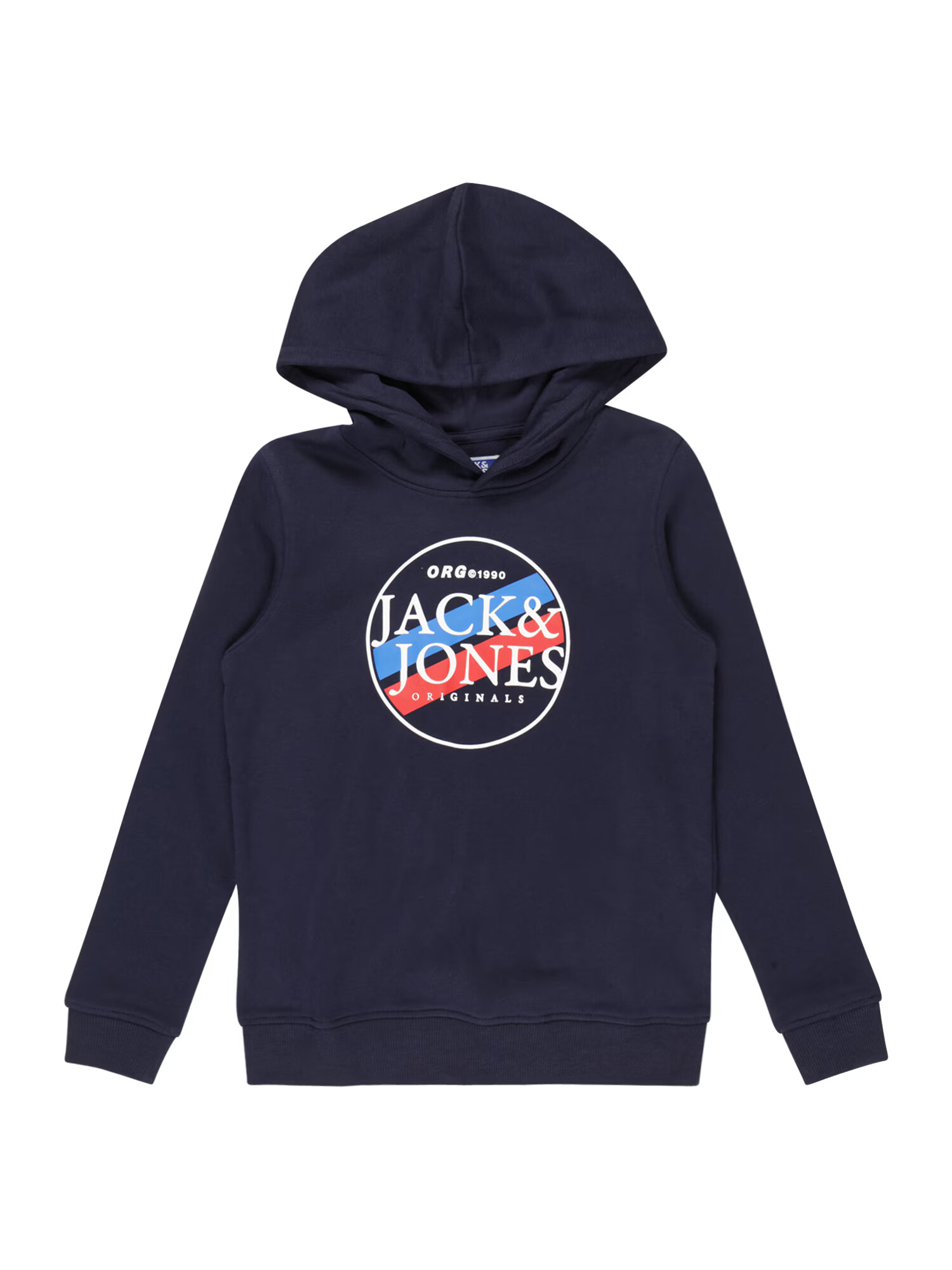 Jack & Jones Junior Μπλούζα φούτερ 'Codyy' ναυτικό μπλε / γαλάζιο / κόκκινο / λευκό - Pepit.gr