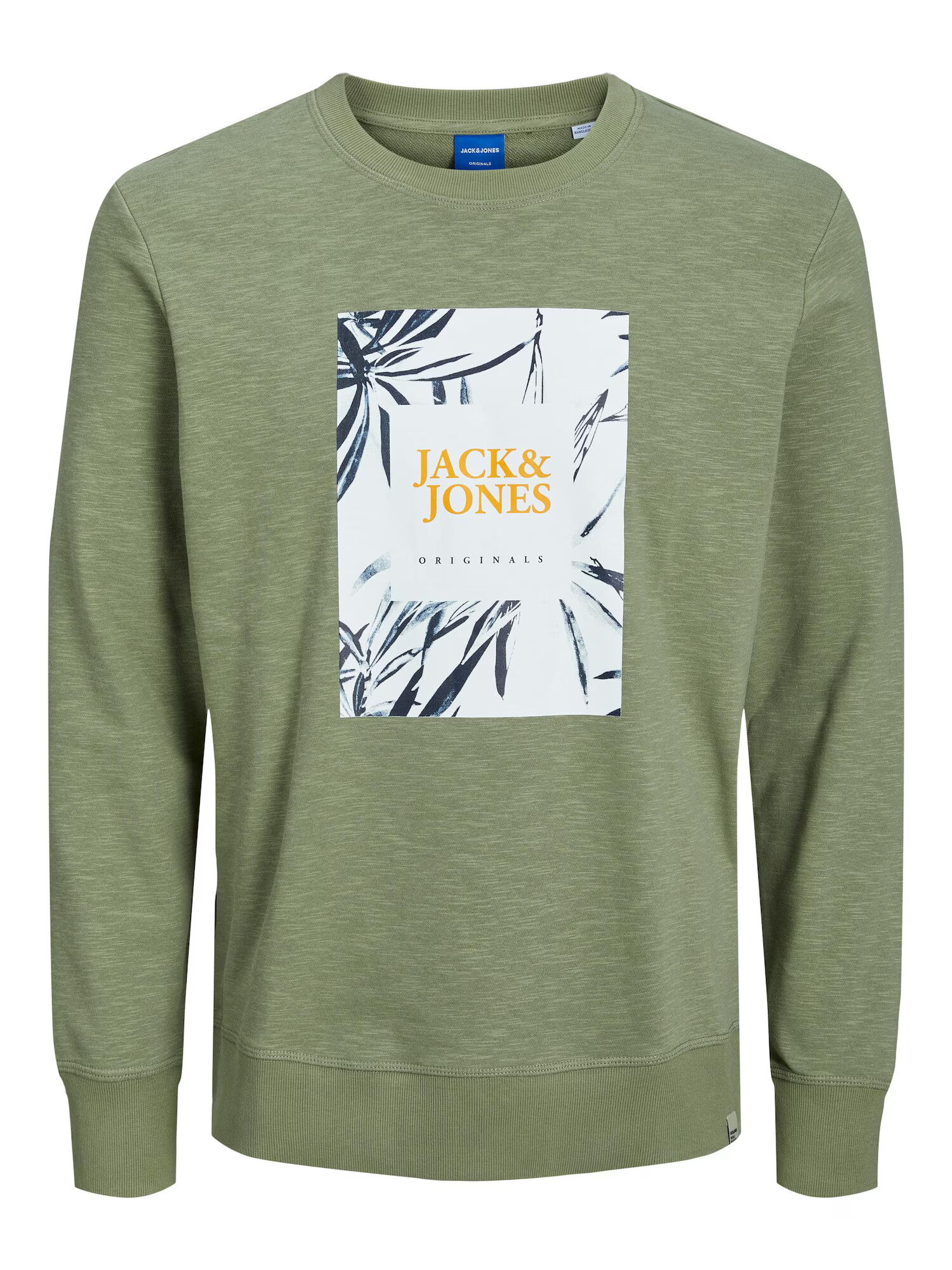 Jack & Jones Junior Μπλούζα φούτερ 'Crayon' μπλε νύχτας / λαδί / πορτοκαλί / λευκό - Pepit.gr