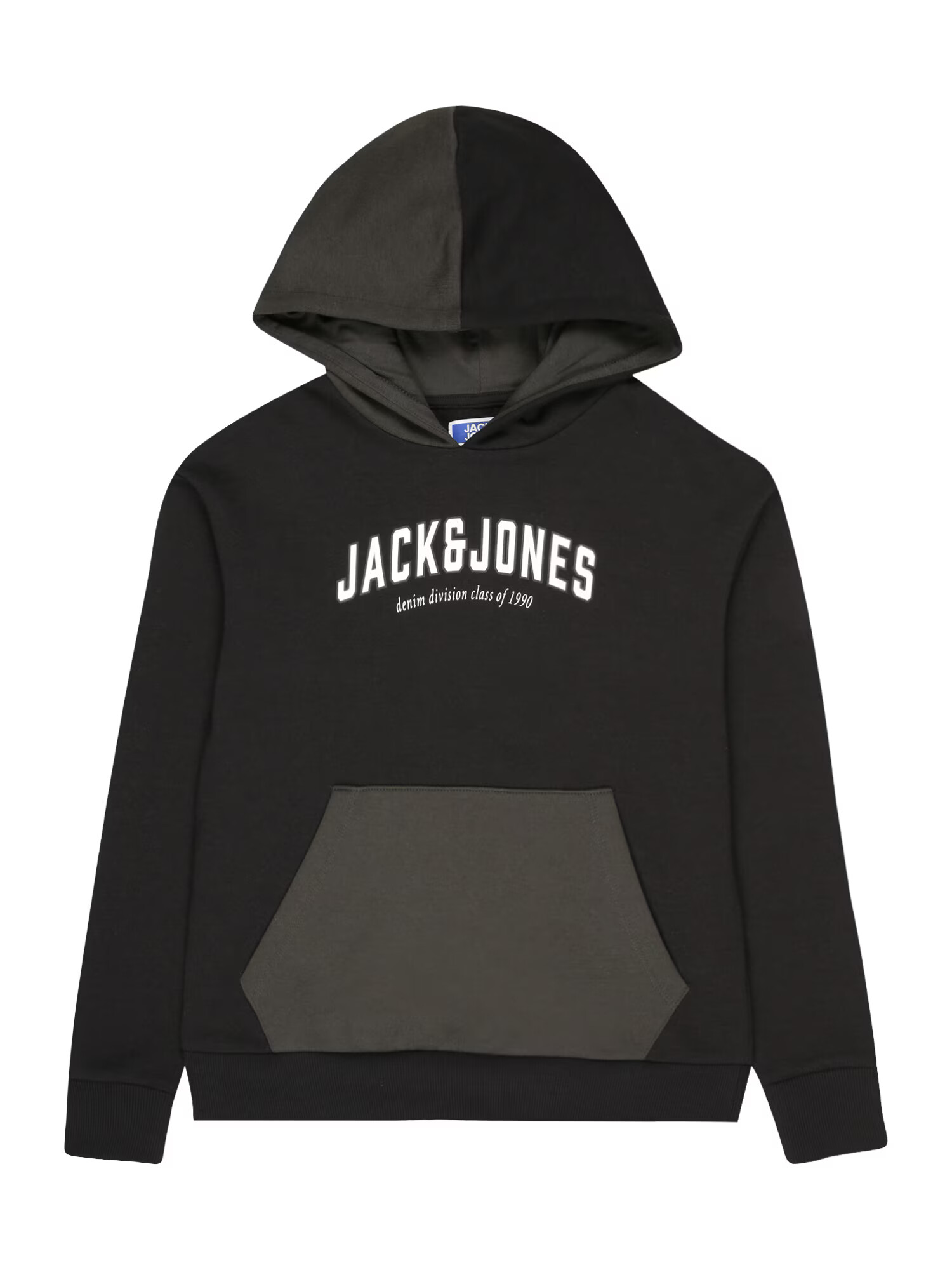 Jack & Jones Junior Μπλούζα φούτερ 'Division' γκρι / μαύρο / λευκό - Pepit.gr