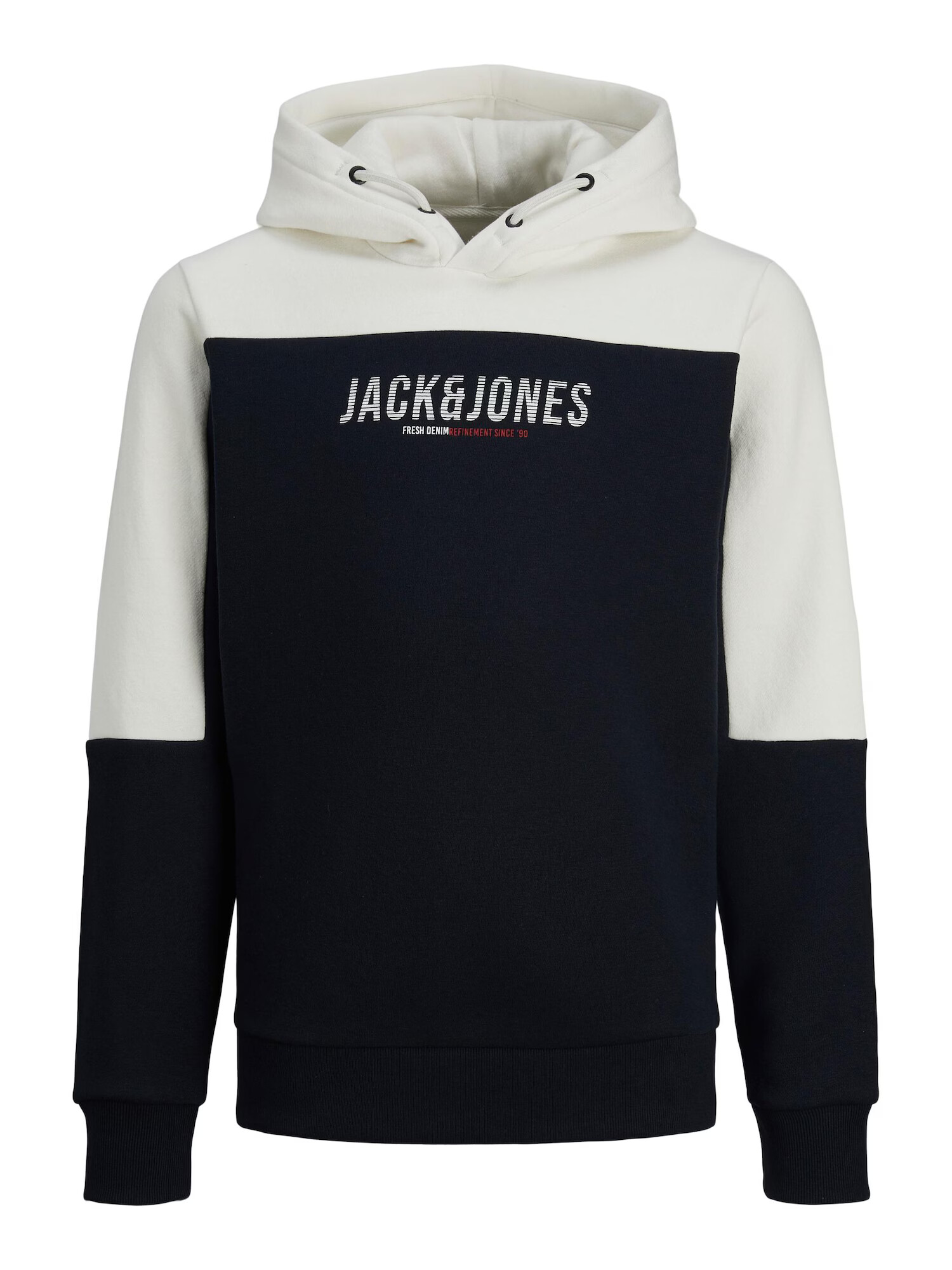 Jack & Jones Junior Μπλούζα φούτερ 'Edan' μπλε νύχτας / κόκκινο / λευκό - Pepit.gr