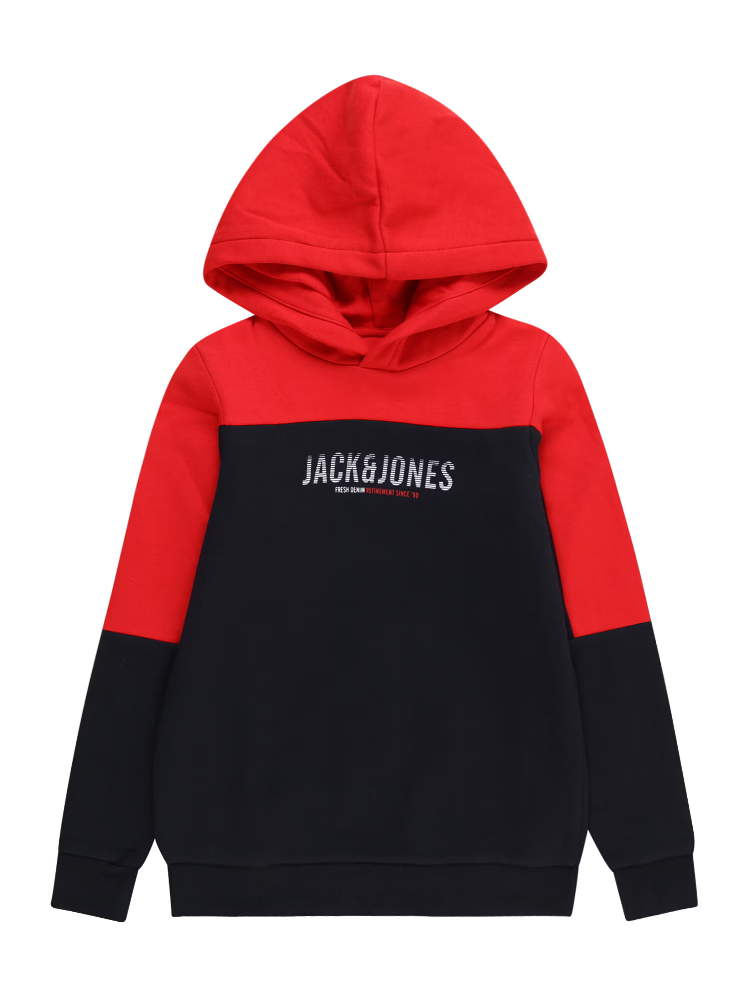 Jack & Jones Junior Μπλούζα φούτερ 'Edan' ναυτικό μπλε / κόκκινο / λευκό - Pepit.gr