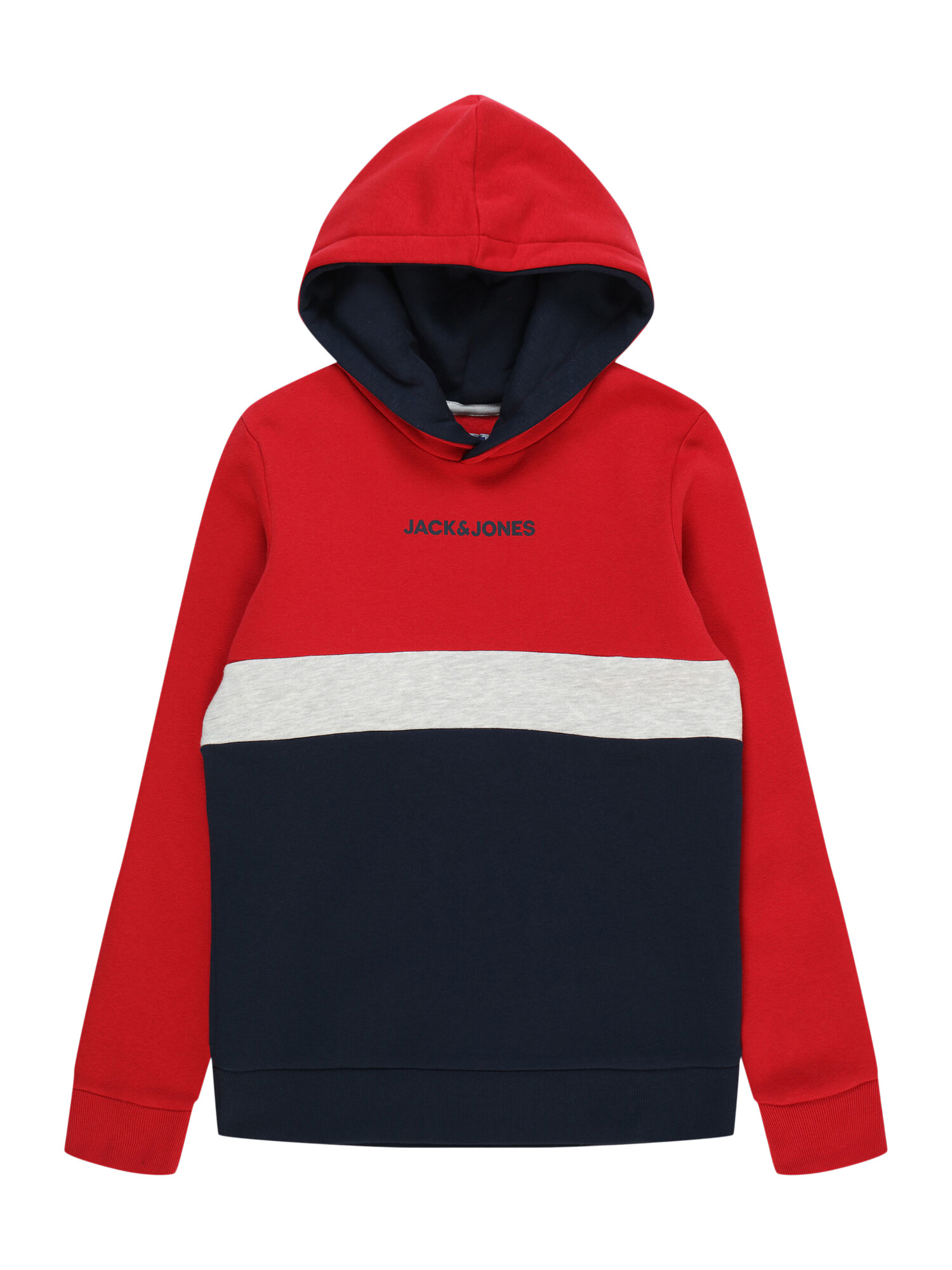 Jack & Jones Junior Μπλούζα φούτερ 'Ereid' ναυτικό μπλε / κόκκινο / λευκό - Pepit.gr