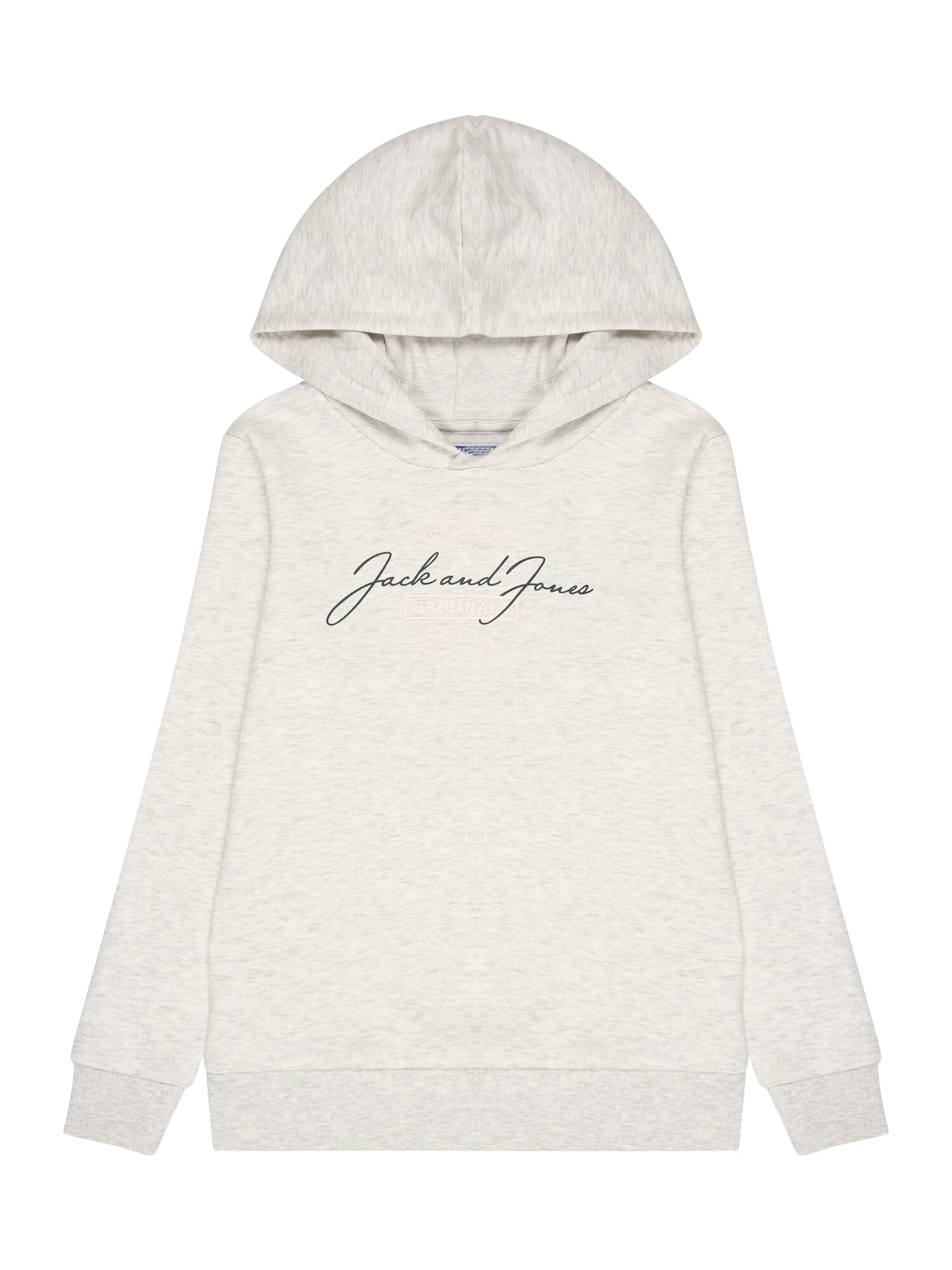 Jack & Jones Junior Μπλούζα φούτερ 'FERRY' μαύρο / λευκό / λευκό μελανζέ - Pepit.gr