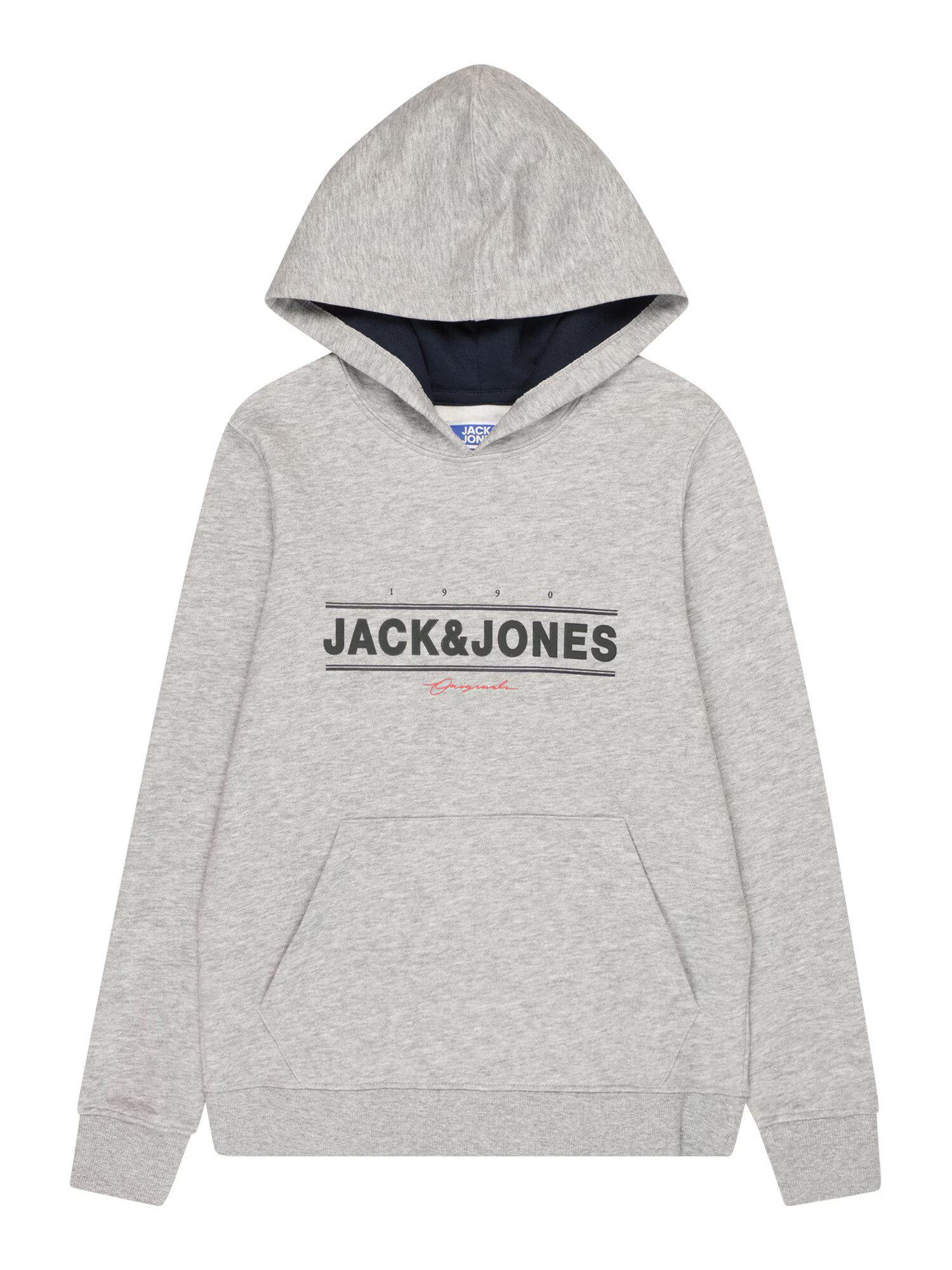 Jack & Jones Junior Μπλούζα φούτερ 'FRIDAY' ανοικτό γκρι / σομόν / μαύρο - Pepit.gr