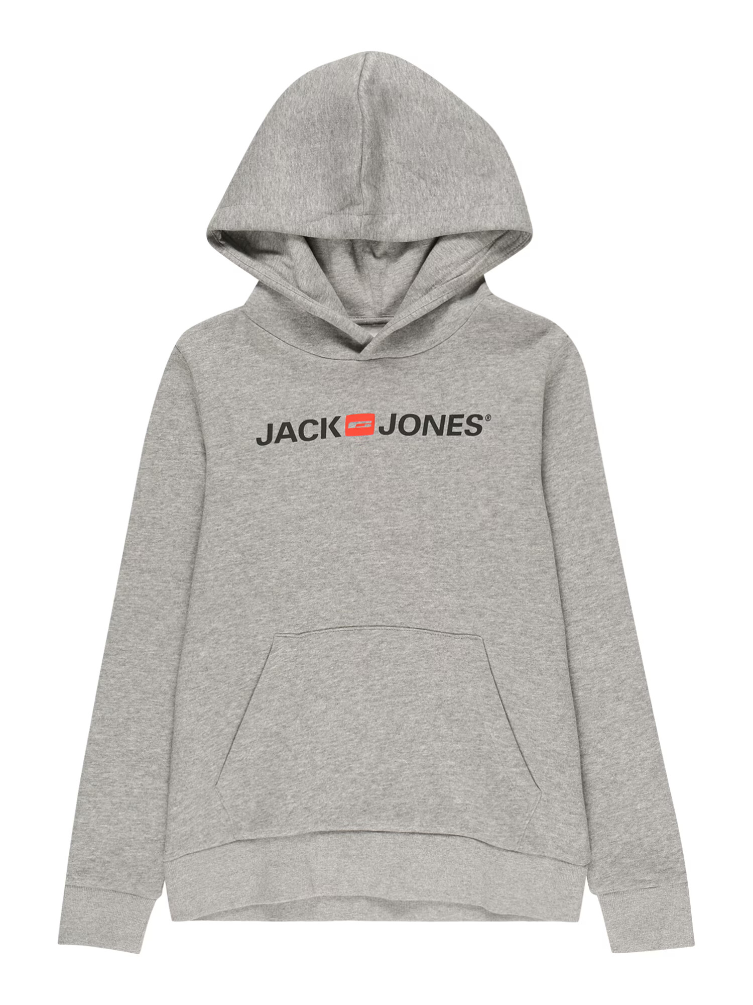 Jack & Jones Junior Μπλούζα φούτερ γκρι μελανζέ / κόκκινο / μαύρο - Pepit.gr