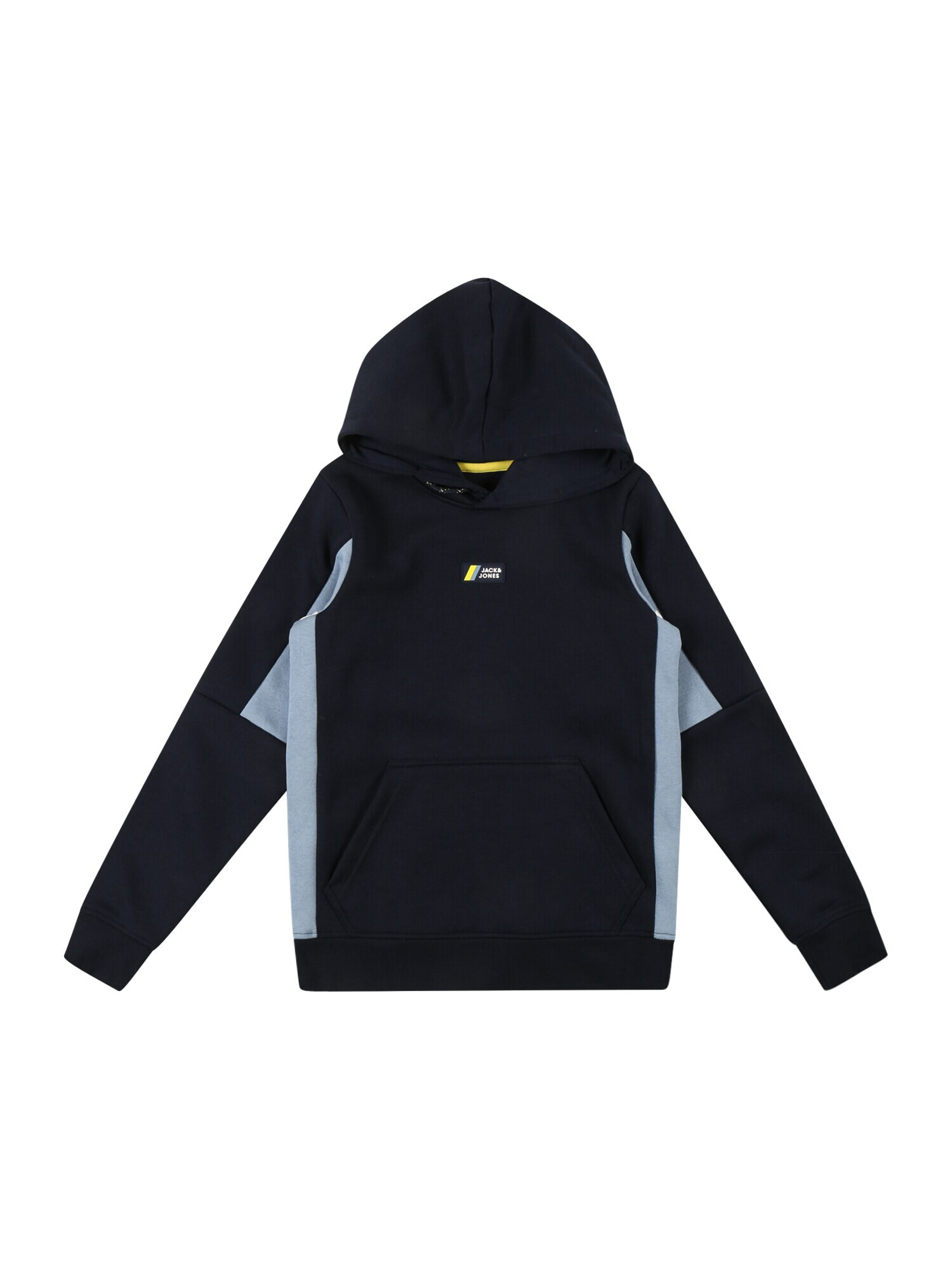 Jack & Jones Junior Μπλούζα φούτερ 'JAKOB' ναυτικό μπλε / γαλάζιο / κίτρινο / λευκό - Pepit.gr