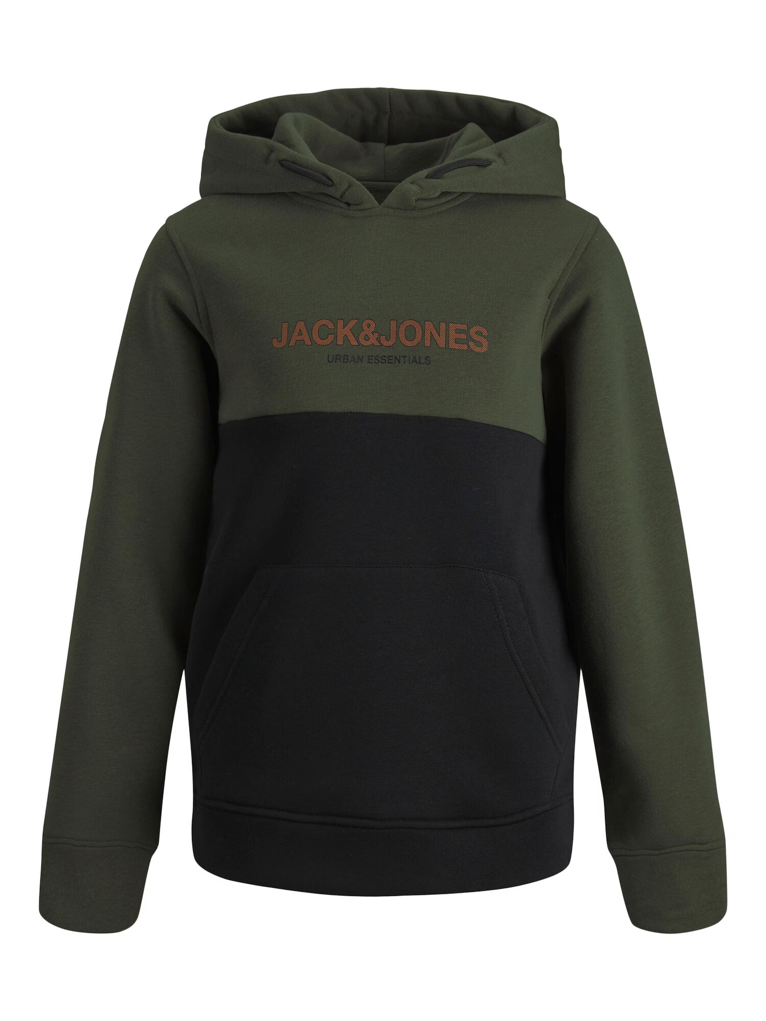 Jack & Jones Junior Μπλούζα φούτερ χακί / πορτοκαλί / μαύρο - Pepit.gr