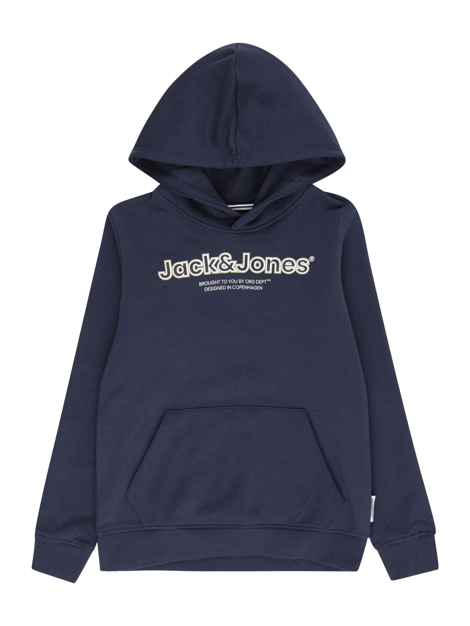 Jack & Jones Junior Μπλούζα φούτερ 'Lakewood' ναυτικό μπλε / ανοικτό γκρι / λευκό - Pepit.gr