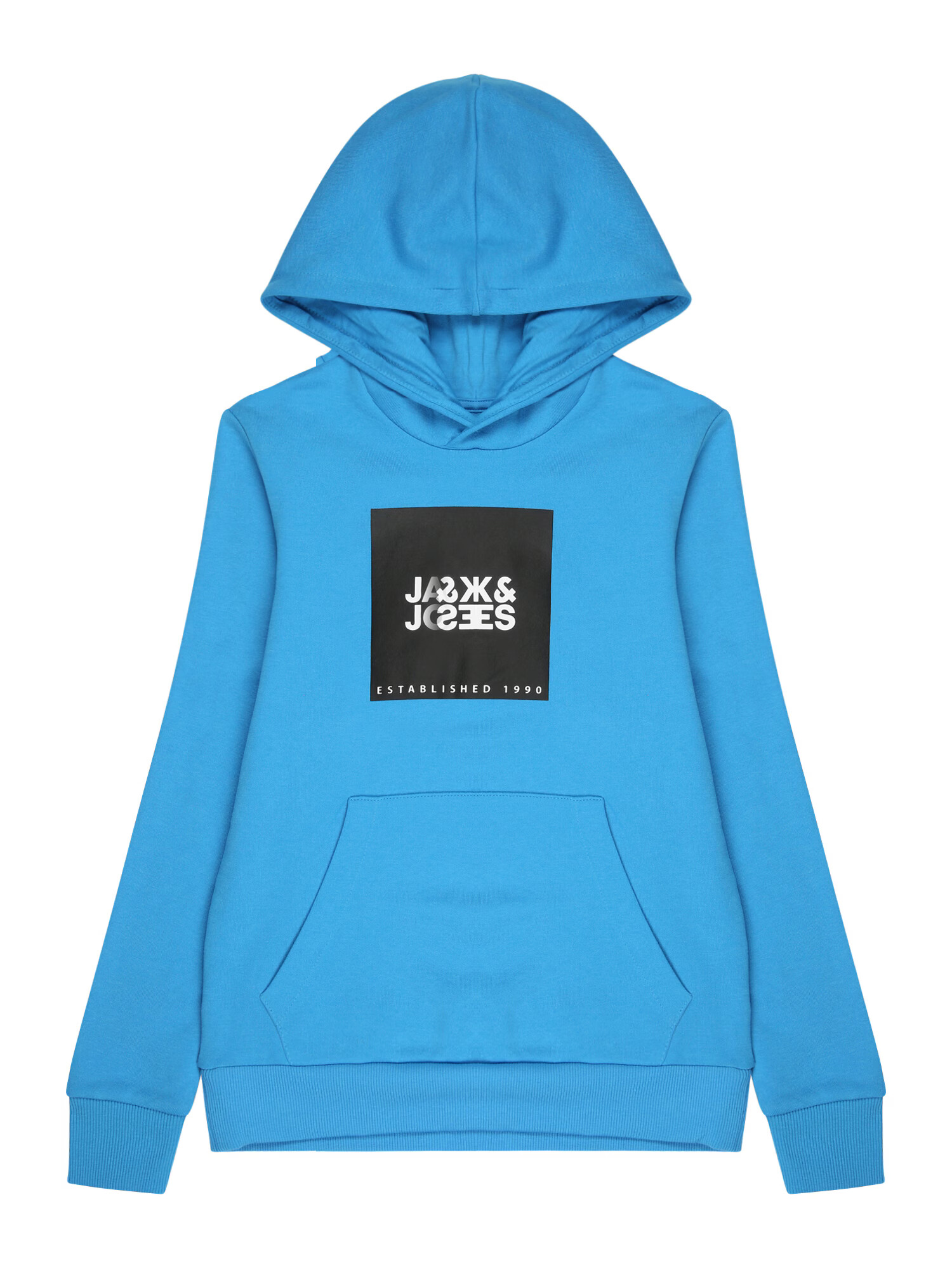 Jack & Jones Junior Μπλούζα φούτερ 'LOCK' μπλε ουρανού / μαύρο / λευκό - Pepit.gr