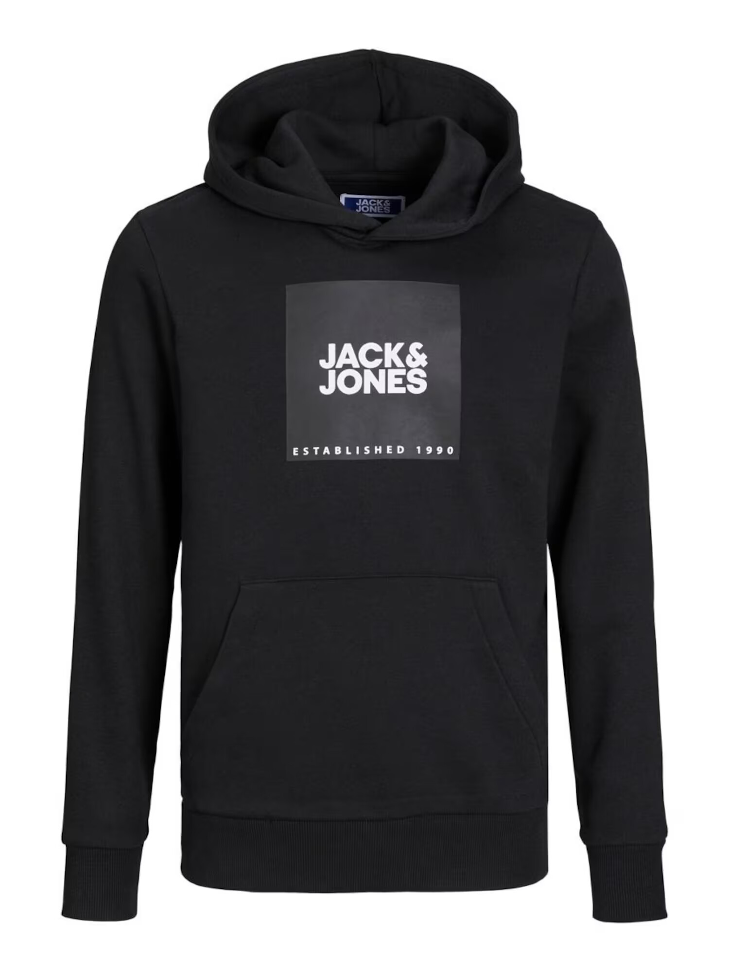 Jack & Jones Junior Μπλούζα φούτερ μαύρο / λευκό - Pepit.gr