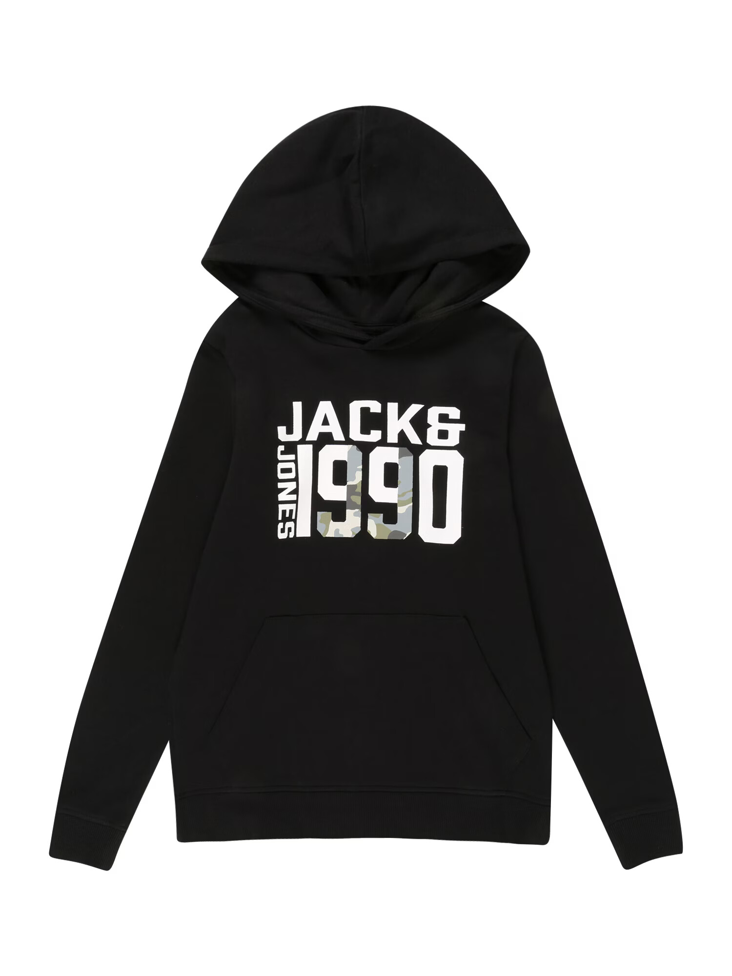 Jack & Jones Junior Μπλούζα φούτερ μαύρο / λευκό - Pepit.gr