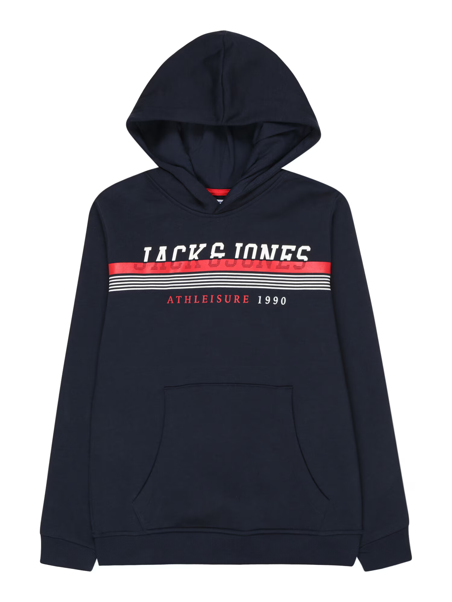 Jack & Jones Junior Μπλούζα φούτερ μπλε νύχτας / κόκκινο / λευκό - Pepit.gr