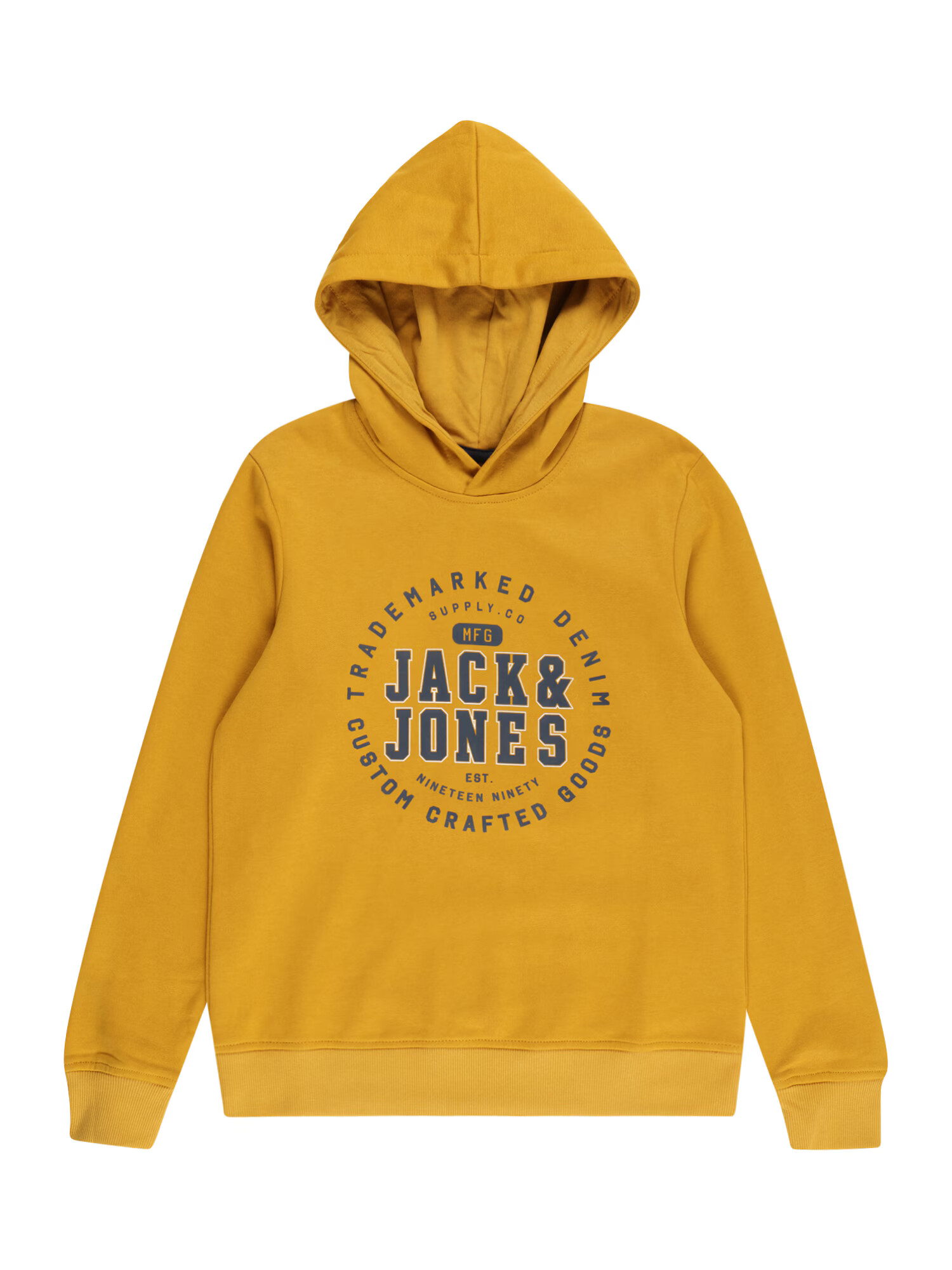 Jack & Jones Junior Μπλούζα φούτερ ναυτικό μπλε / μουσταρδί / λευκό - Pepit.gr