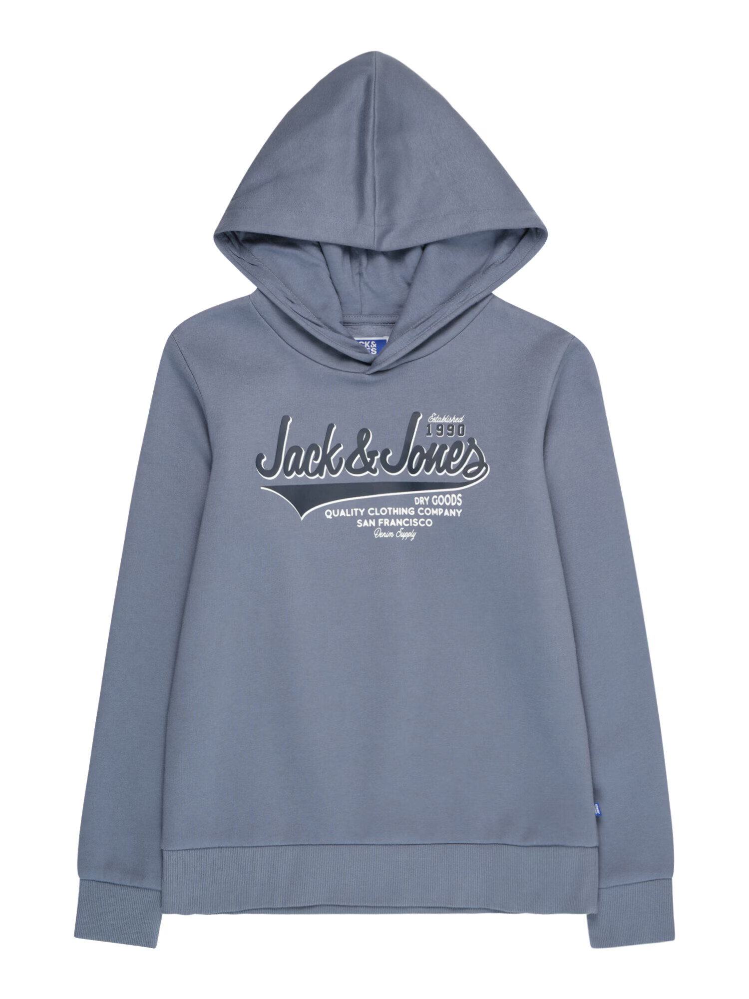 Jack & Jones Junior Μπλούζα φούτερ ναυτικό μπλε / μπλε περιστεριού / λευκό - Pepit.gr