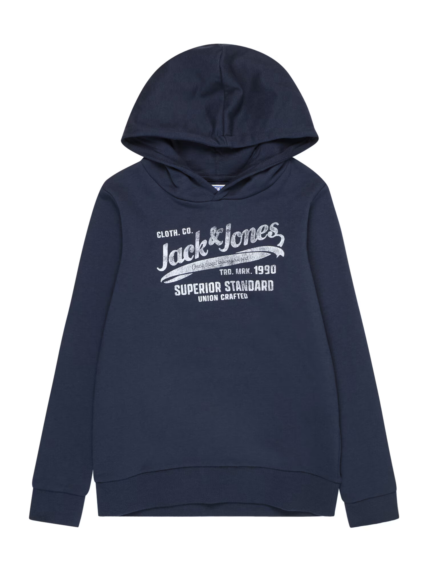 Jack & Jones Junior Μπλούζα φούτερ ναυτικό μπλε / offwhite - Pepit.gr