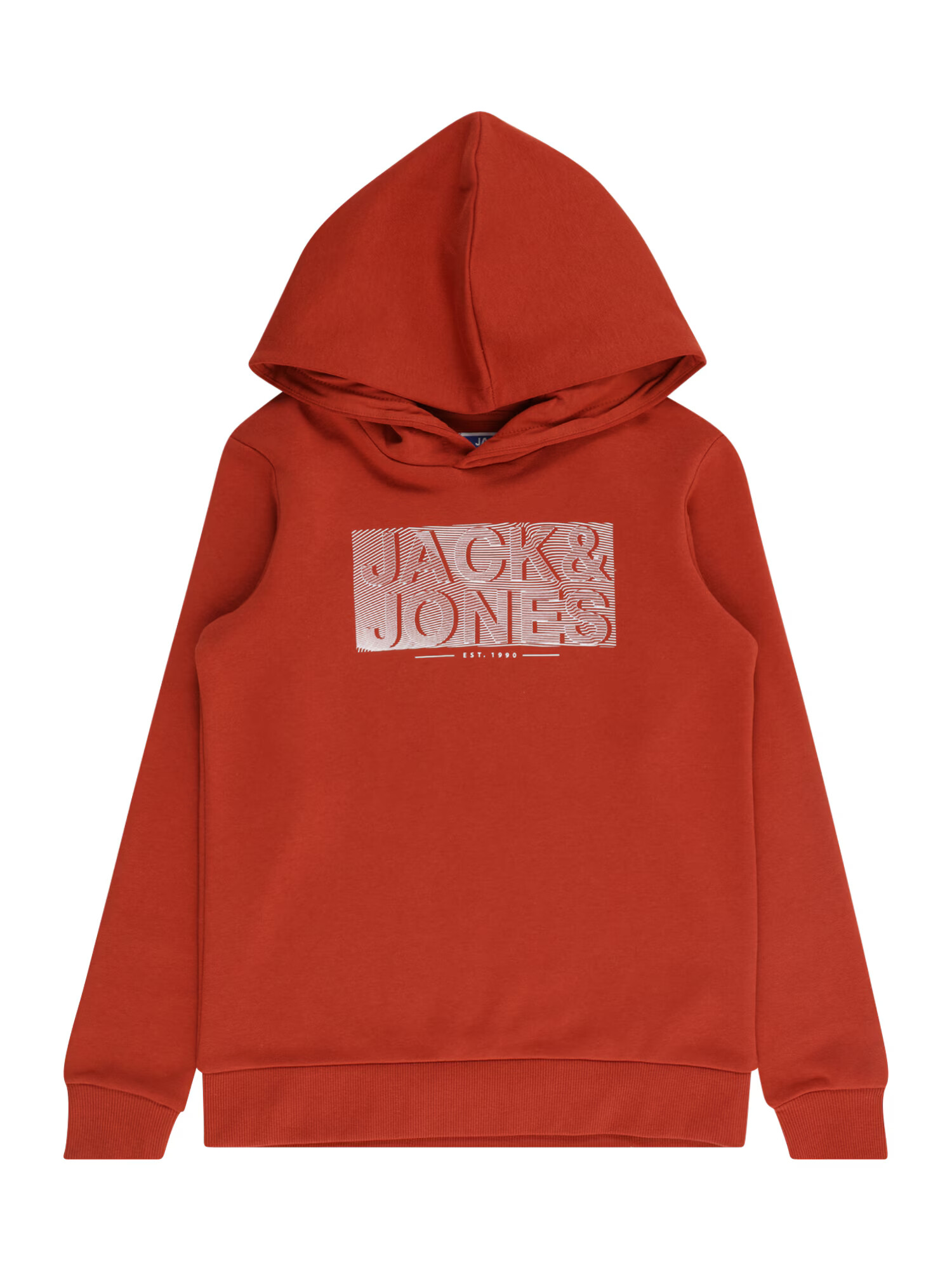 Jack & Jones Junior Μπλούζα φούτερ 'PETER' κόκκινο σκουριάς / λευκό - Pepit.gr