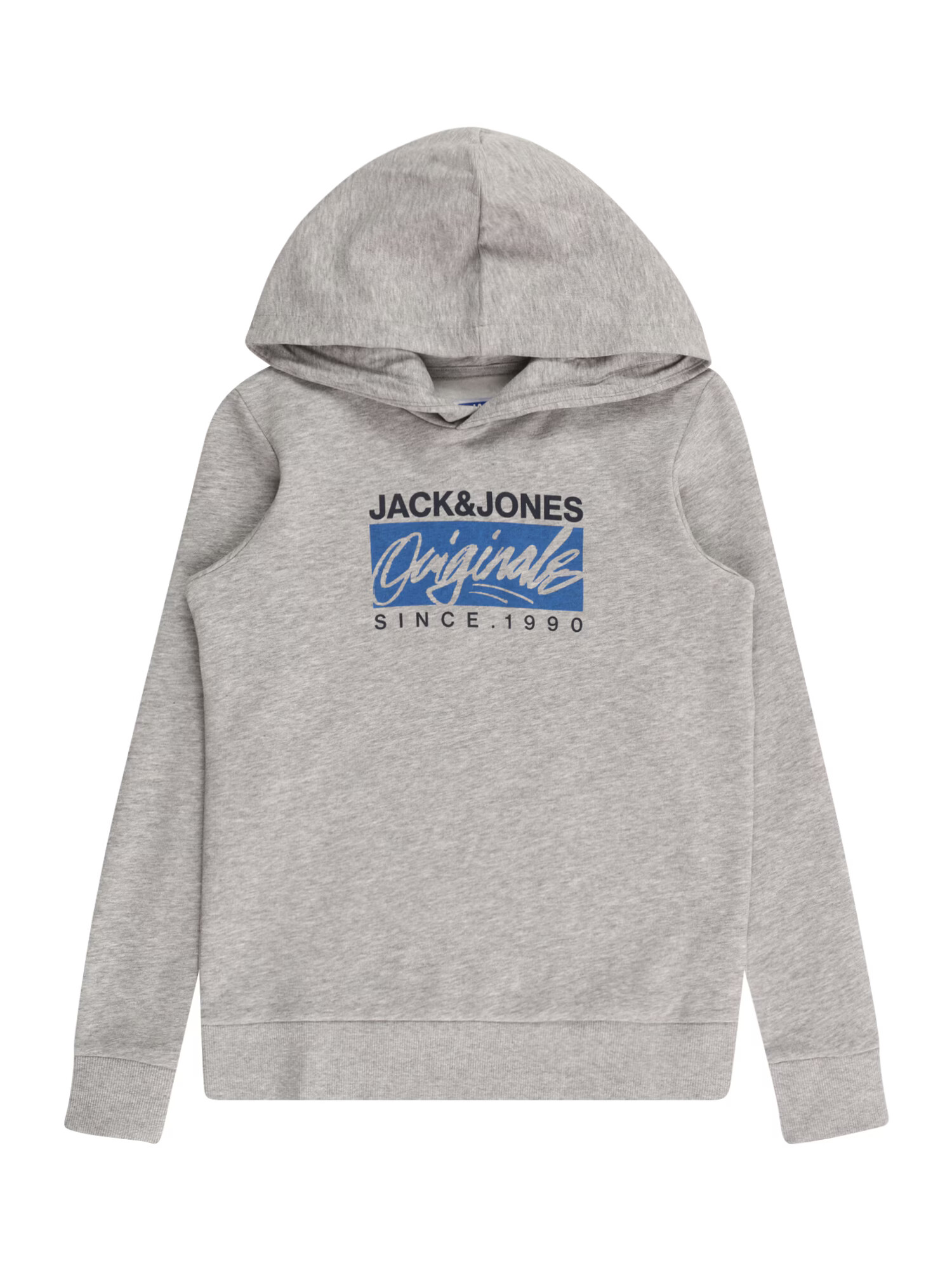 Jack & Jones Junior Μπλούζα φούτερ 'RACES' μπλε / γκρι μελανζέ / μαύρο - Pepit.gr