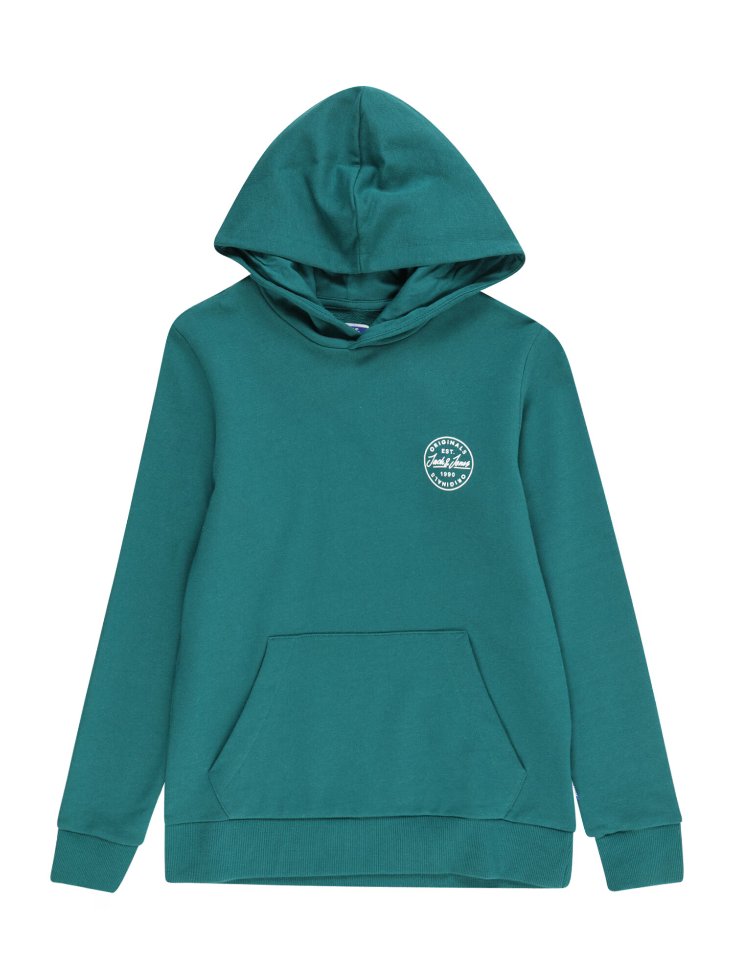 Jack & Jones Junior Μπλούζα φούτερ 'SHARK' σμαραγδί / λευκό - Pepit.gr