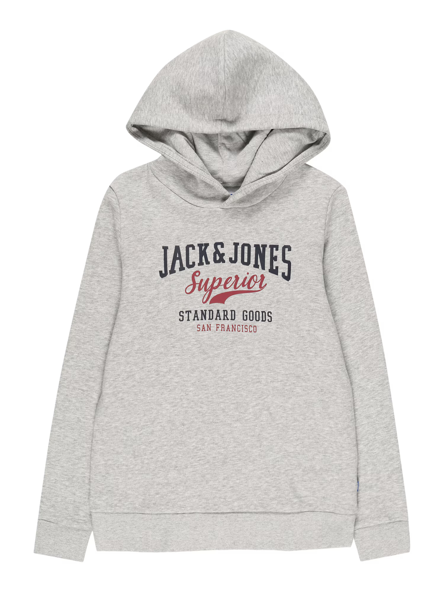 Jack & Jones Junior Μπλούζα φούτερ σκούρο μπλε / γκρι μελανζέ / κόκκινο κρασί - Pepit.gr