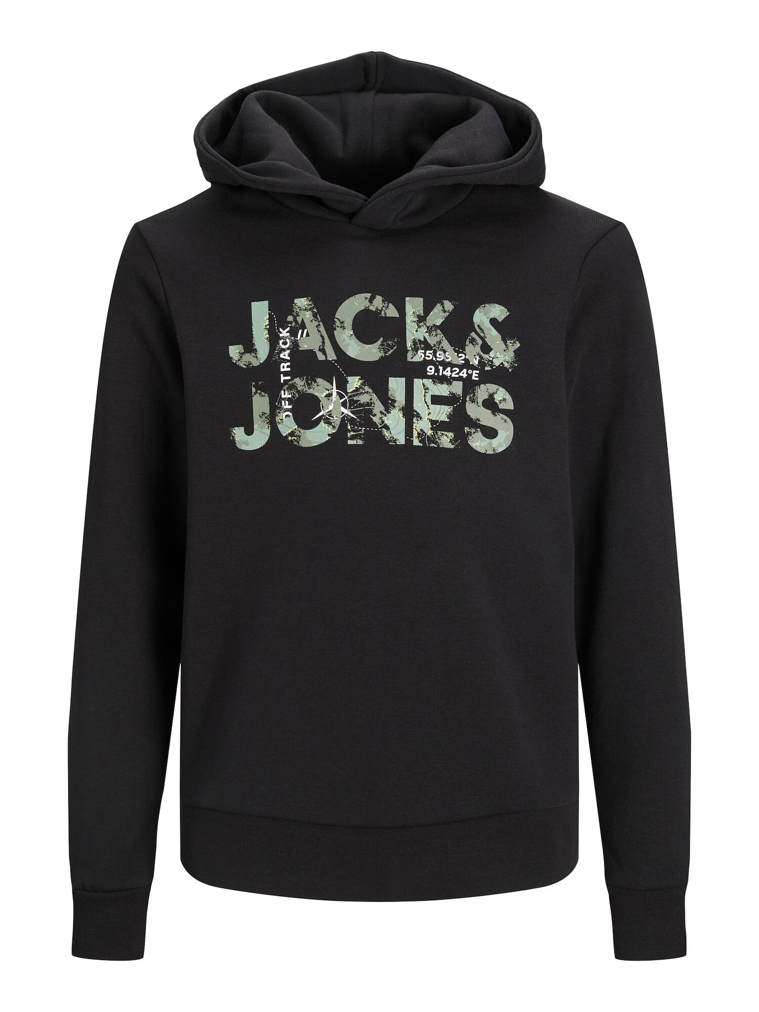 Jack & Jones Junior Μπλούζα φούτερ 'Tech' κίτρινο παστέλ / πράσινο / μαύρο / λευκό - Pepit.gr